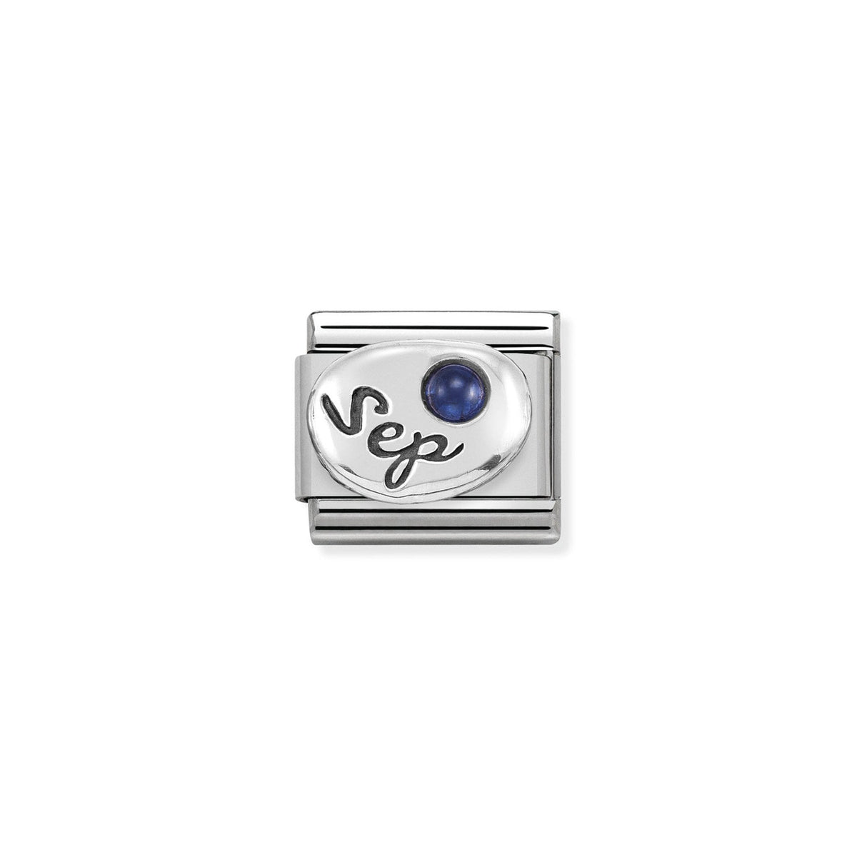 Composable Classic SYMBOLS in st.steel, 925 sterling silver and stones September SAPPHIRE
