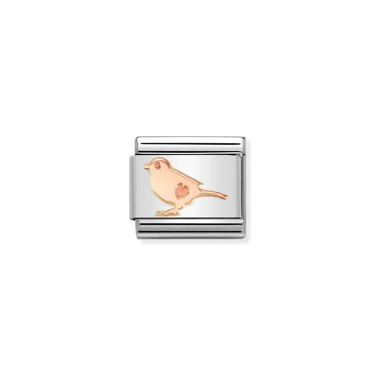 Composable Classic SYMBOLS steel and 9k rose gold Little bird