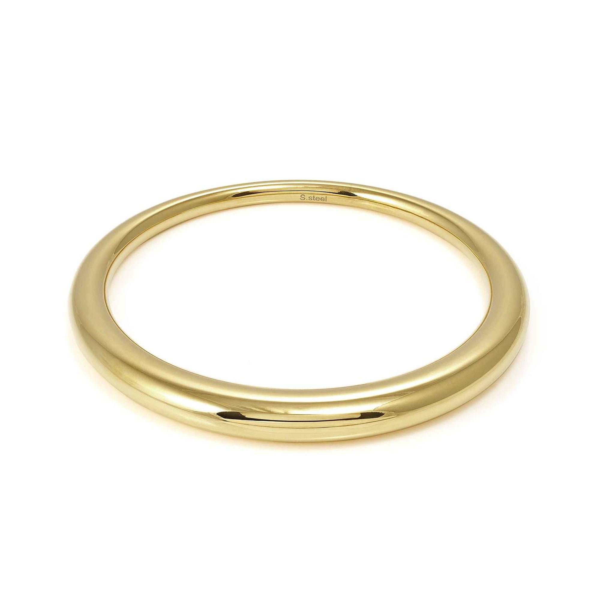 ECCLETTICA bracelet in steel (BANGLE) Yellow Gold