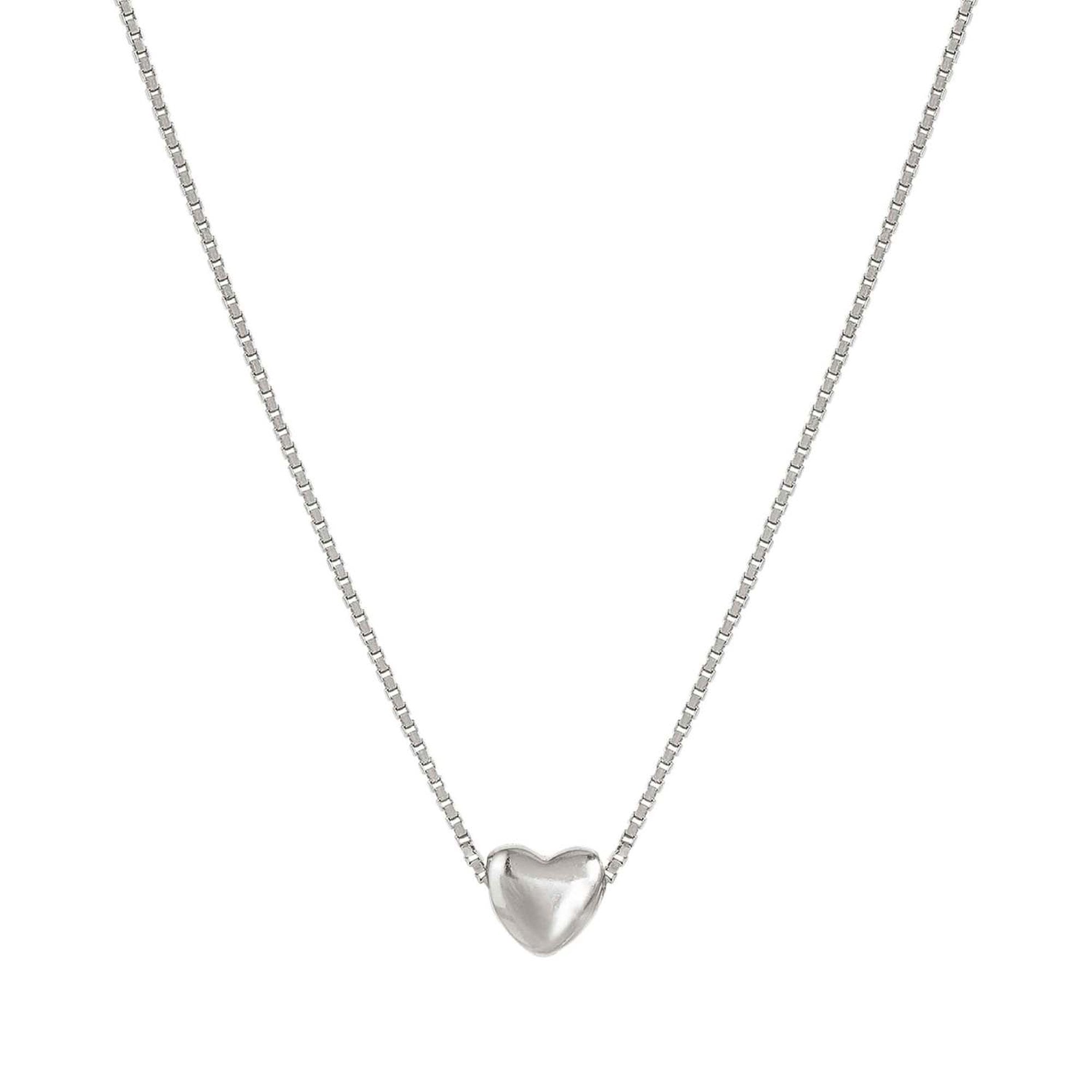 ARMONICA necklace in 925 sterling silver and cubic zirconia Heart Silver
