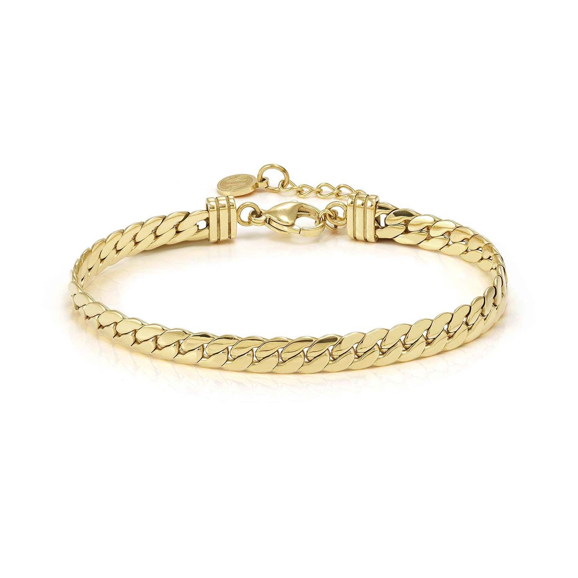 ECCLETTICA bracelet in steel (SNAKE CHAIN) Yellow Gold