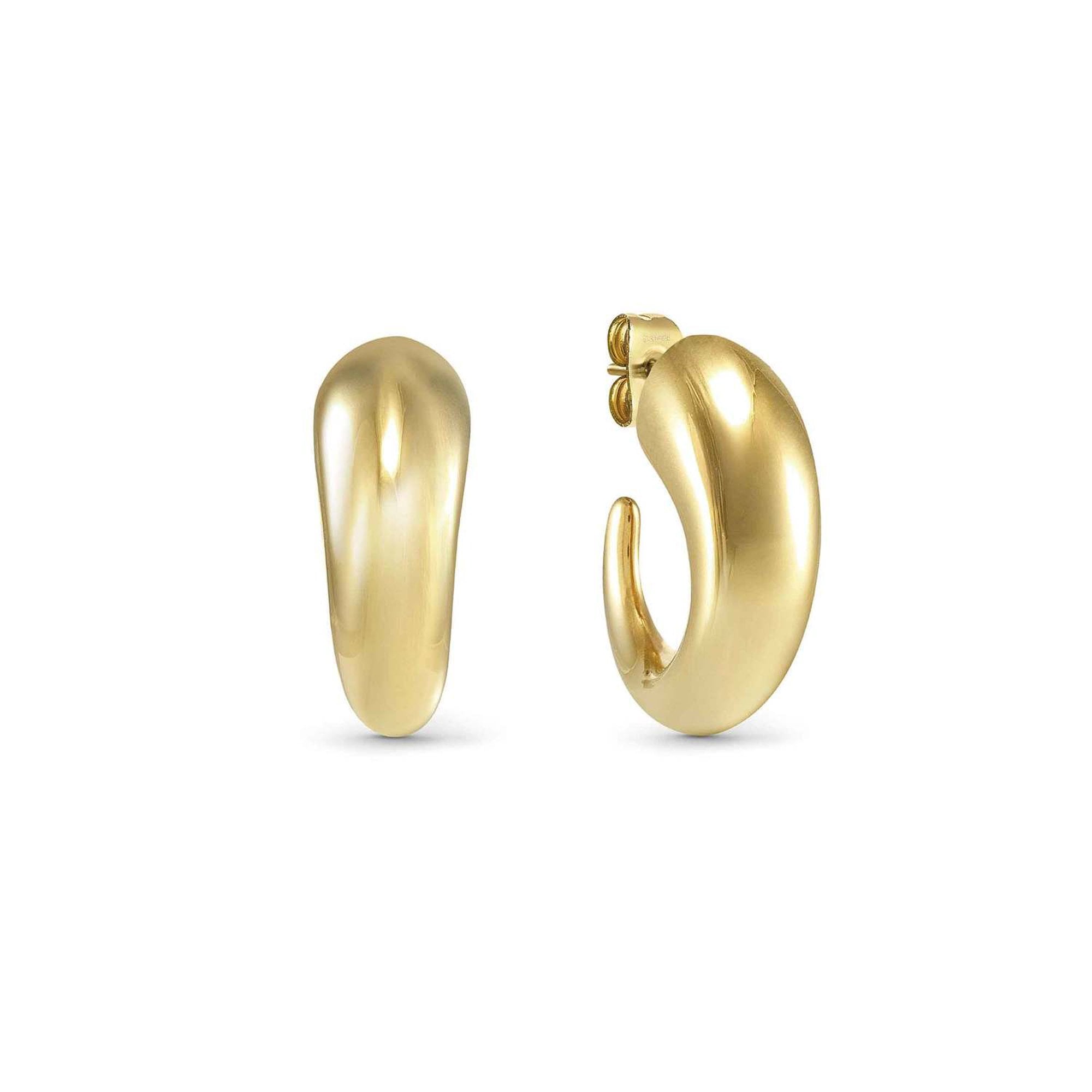 ECCLETTICA earrings in steel (SMALL DROP) Yellow Gold