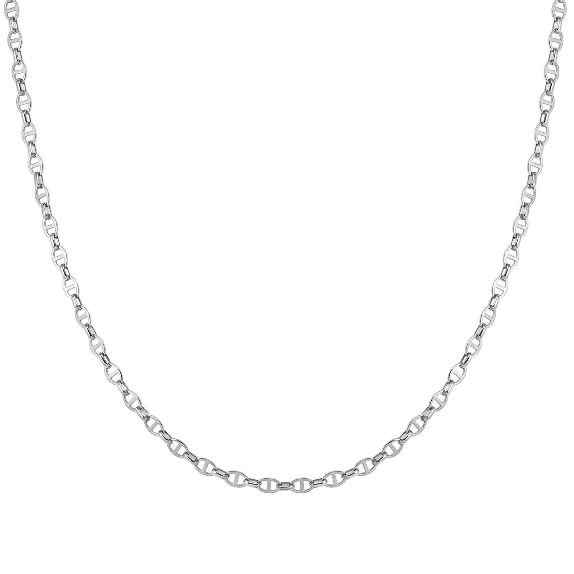 ECCLETTICA necklace in steel LONG (NAVY CHAIN) Steel