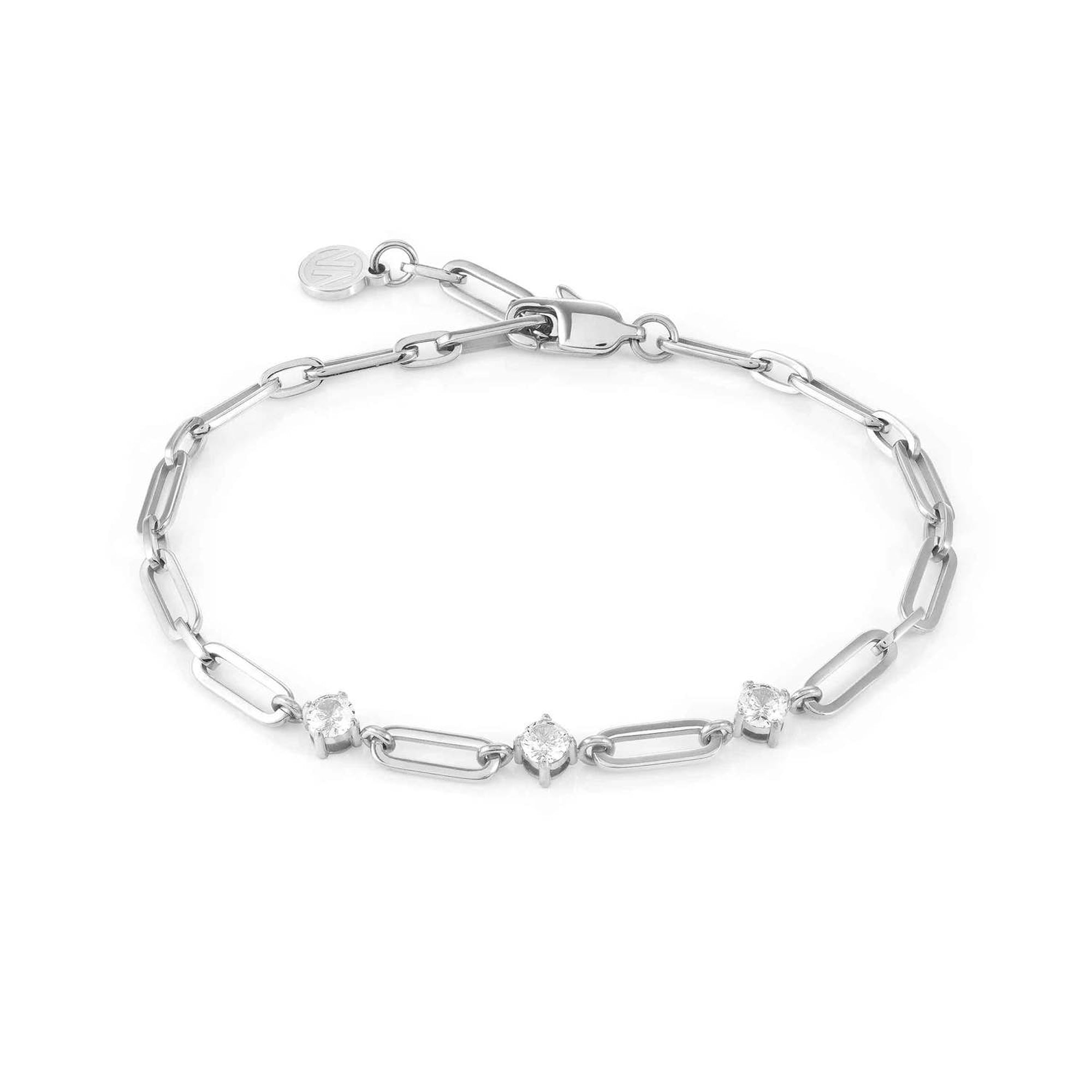 CHAINSOFSTYLE bracelet in steel and cz Steel