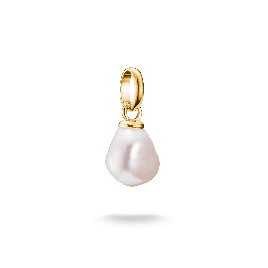 THOMAS SABO Charm Pendant Freshwater Pearl Connect gold-plated