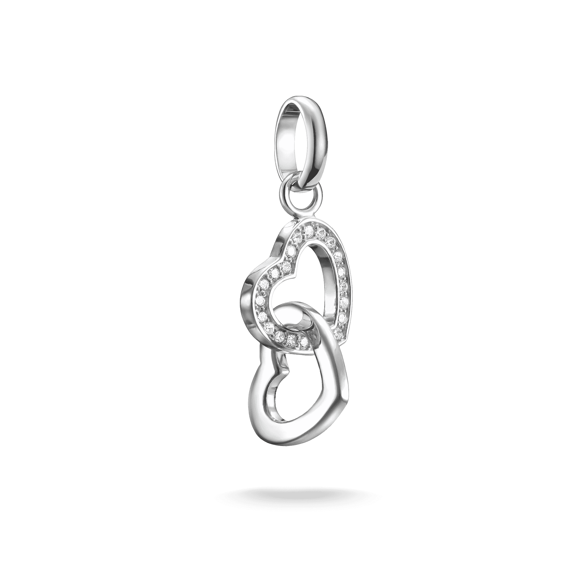 Charm Connect Intertwined Hearts Pendant