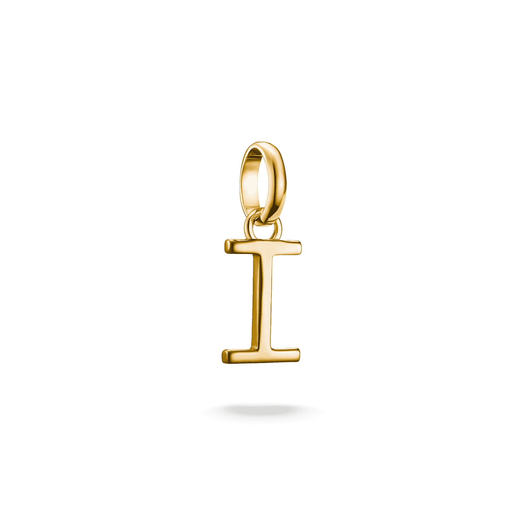 Gold-Plated Connect Letter I Pendant