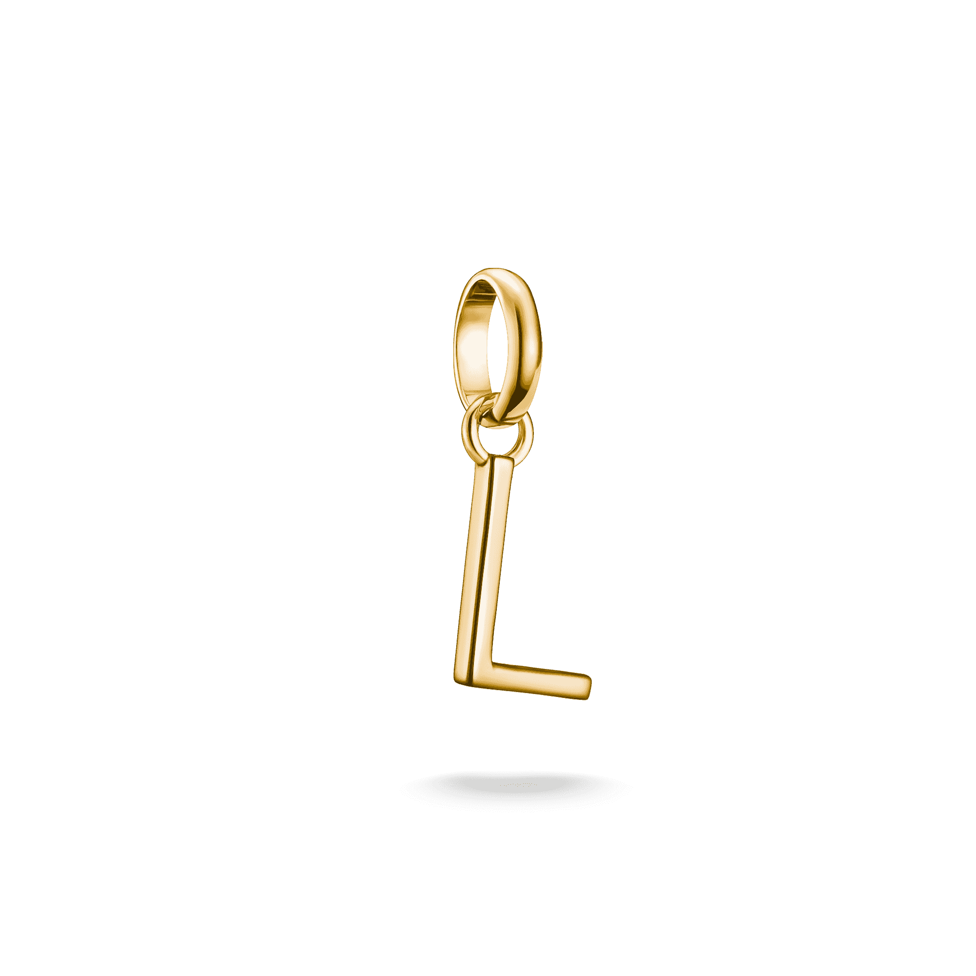 Gold-Plated Connect Letter L Pendant