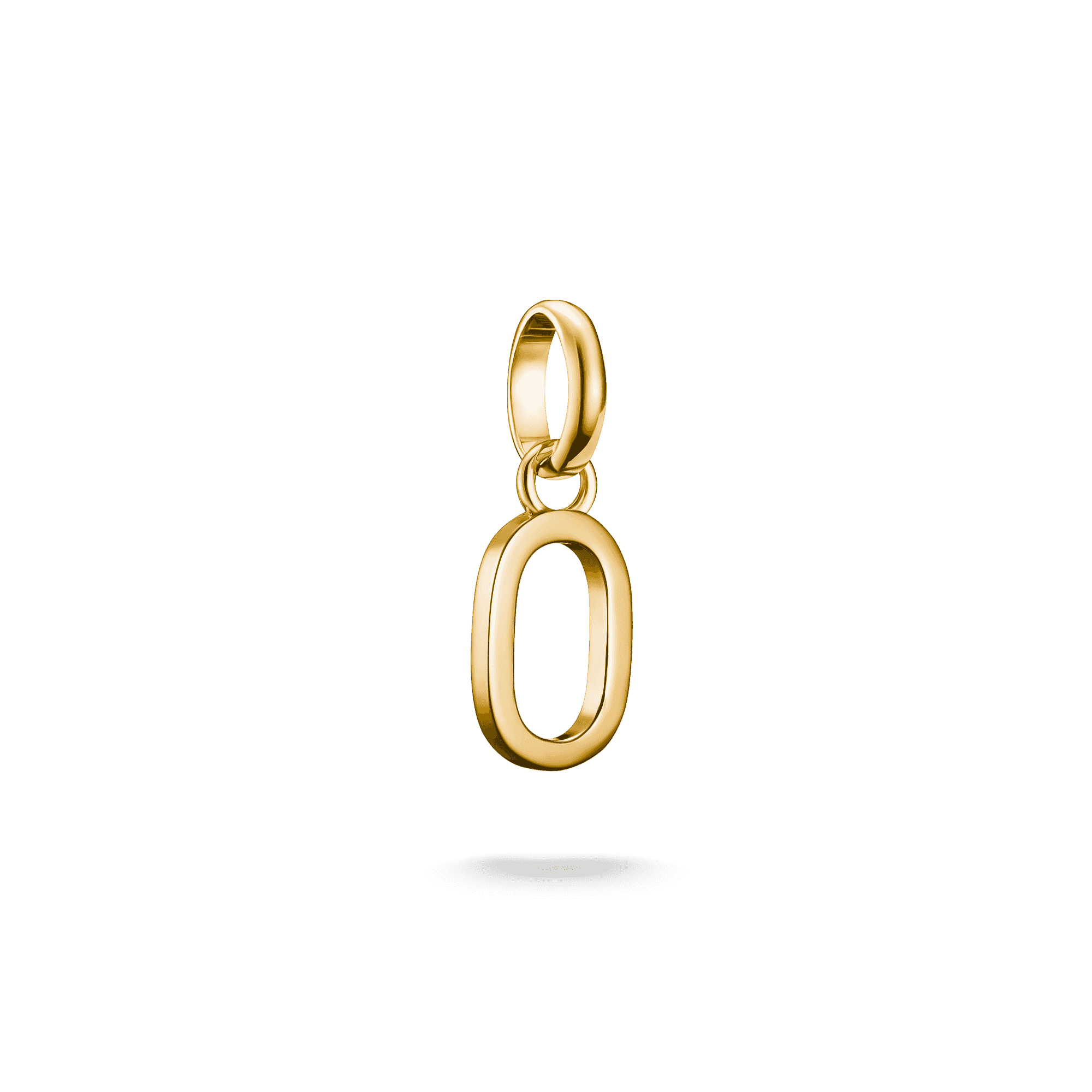 Gold-Plated Connect Letter O Pendant