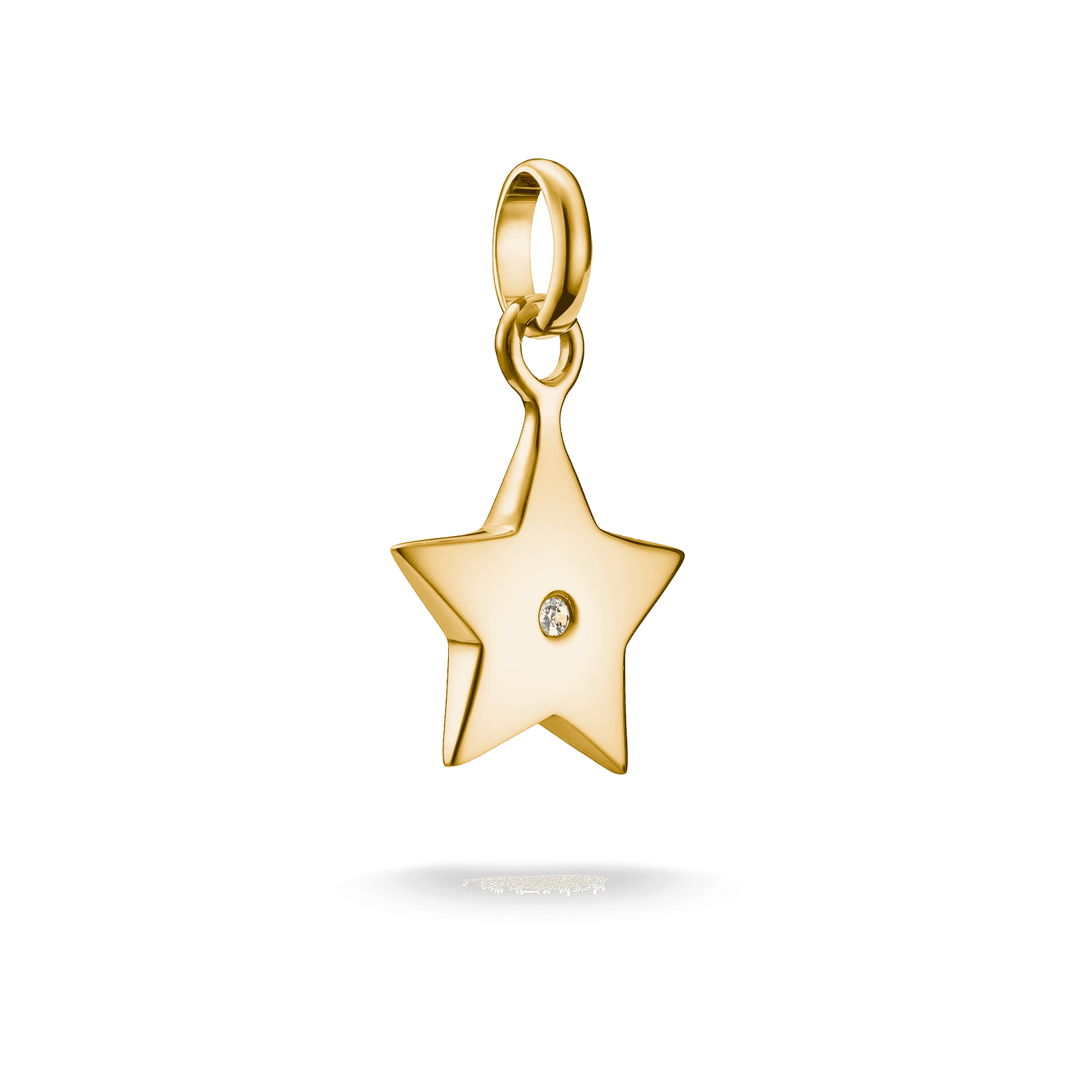 Gold-Plated Charm Connect Star Pendent