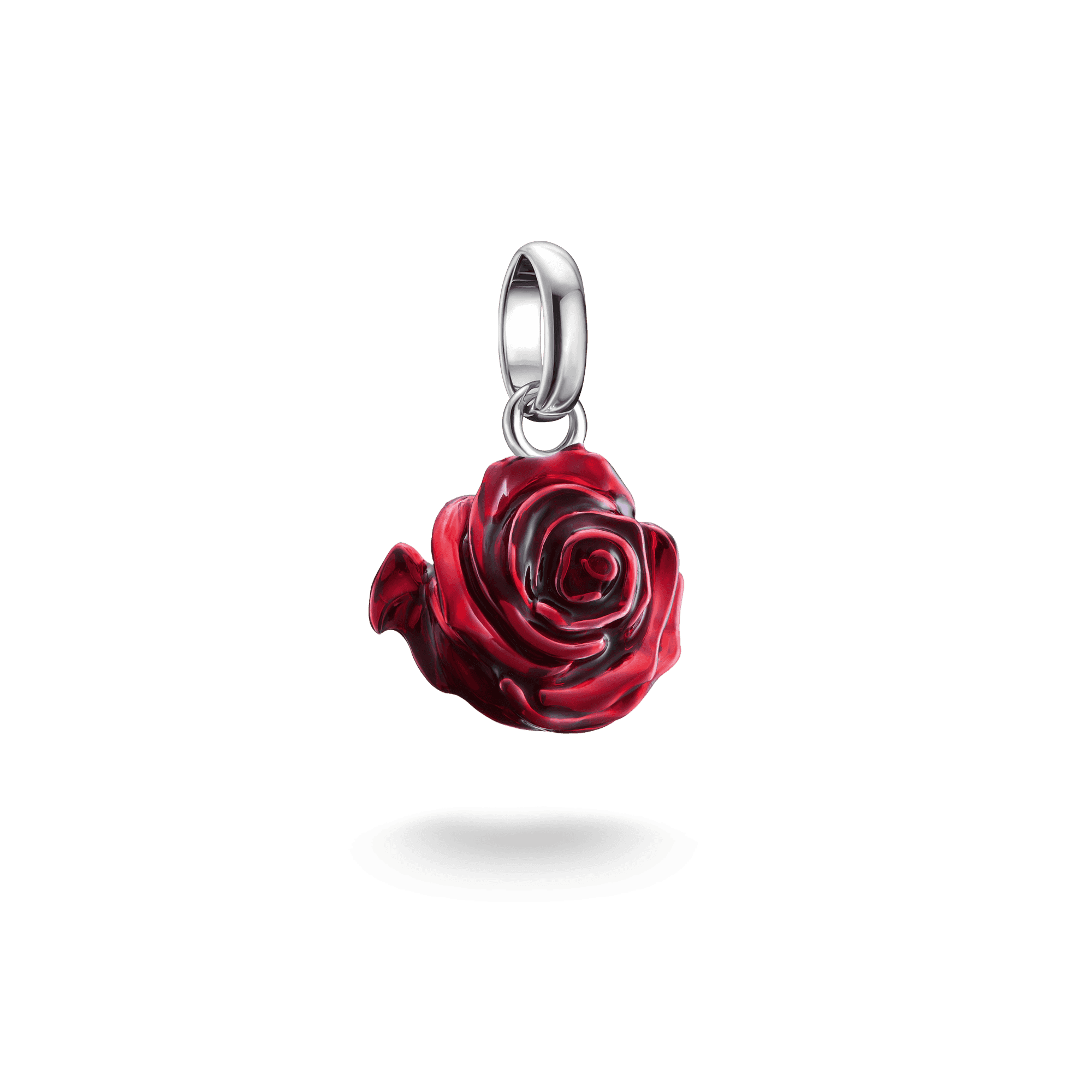Charm Connect Red Rose Blossom Pendant