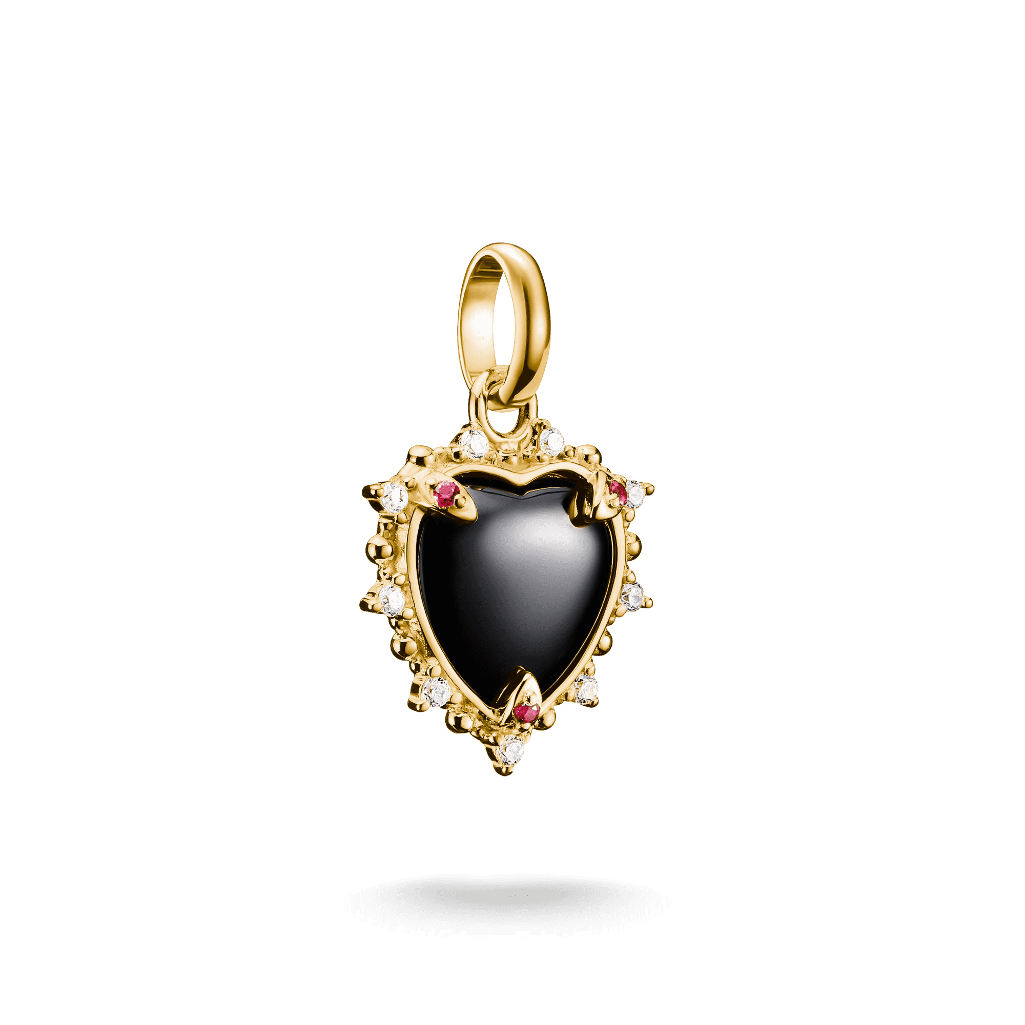 Charm Connect Vintage Heart with Stones Pendant