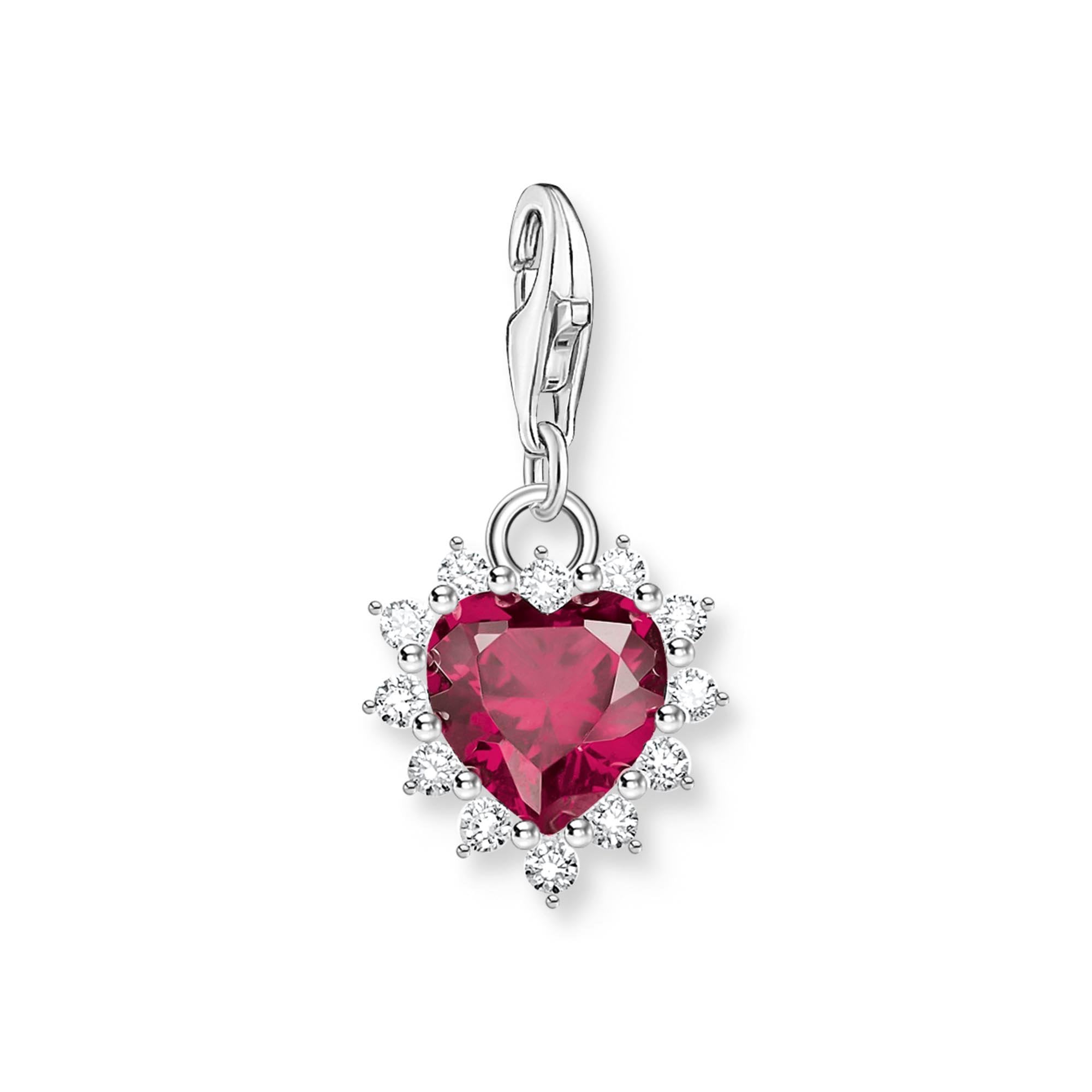 Charm Original Heart Ruby Pendant