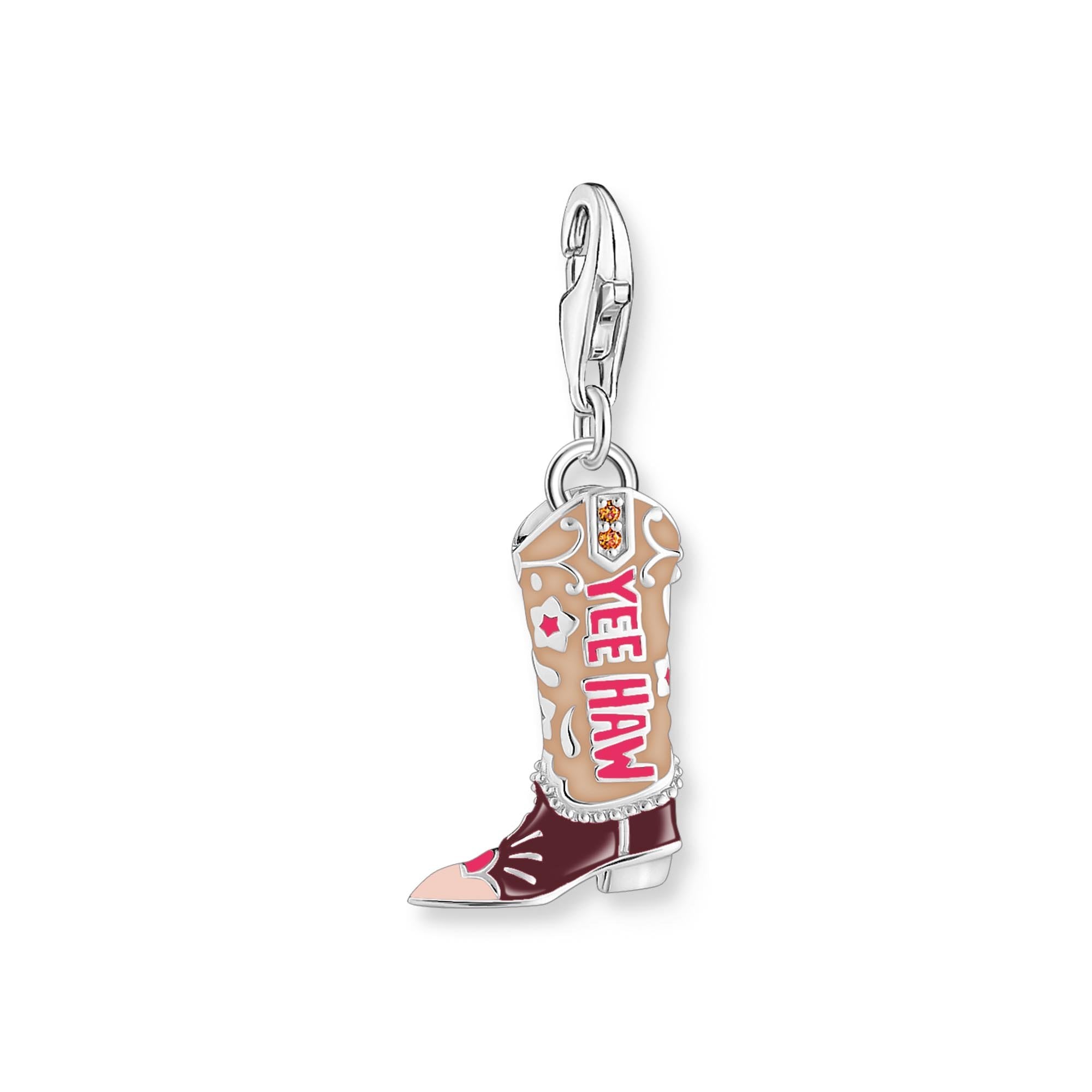 Silver Charm Pendant Cowboy Boot