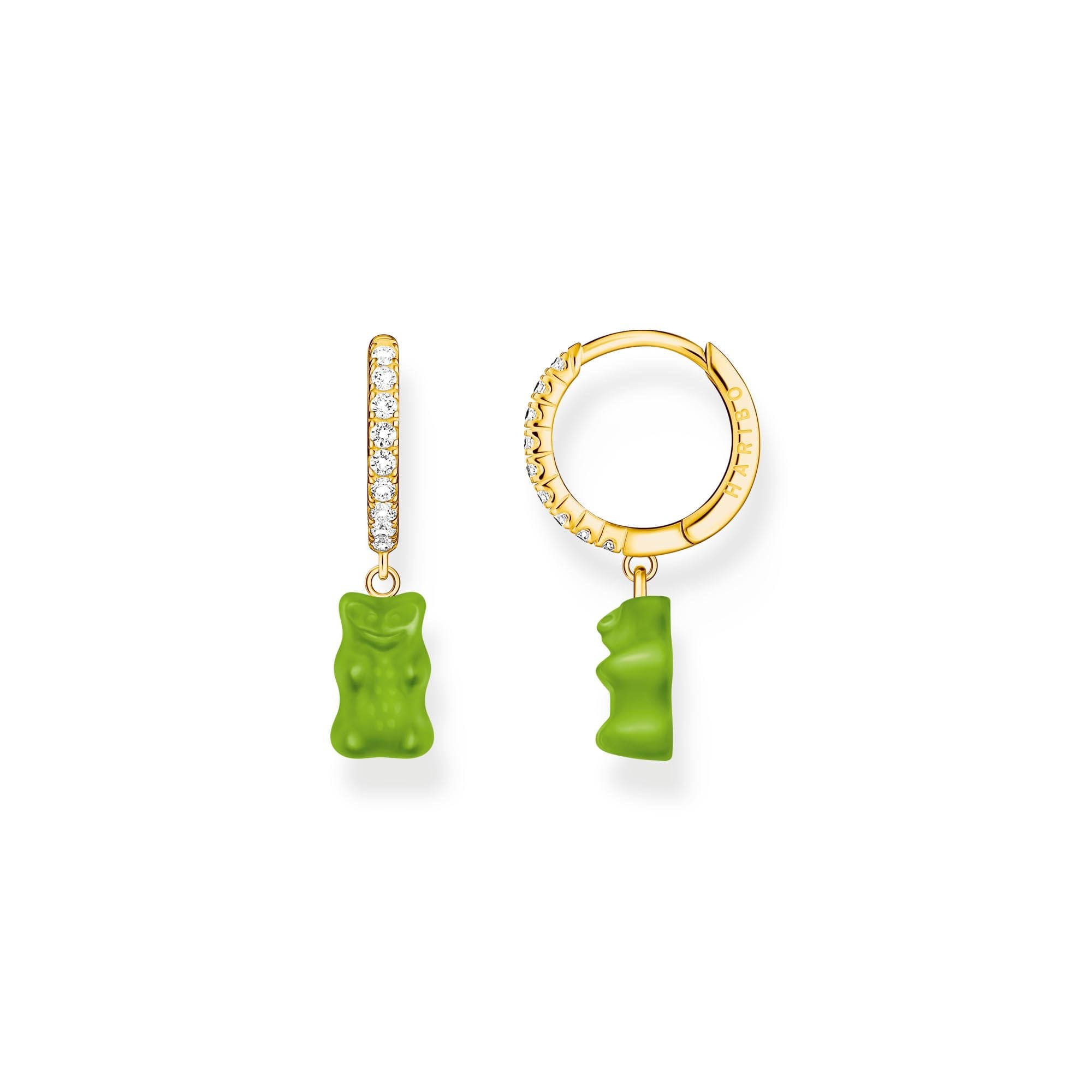 THOMAS SABO x HARIBO Green Goldbear Single Hoop Earring