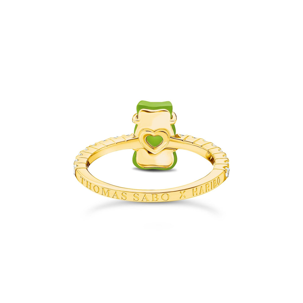 THOMAS SABO x HARIBO: Ring with Goldbear - Green