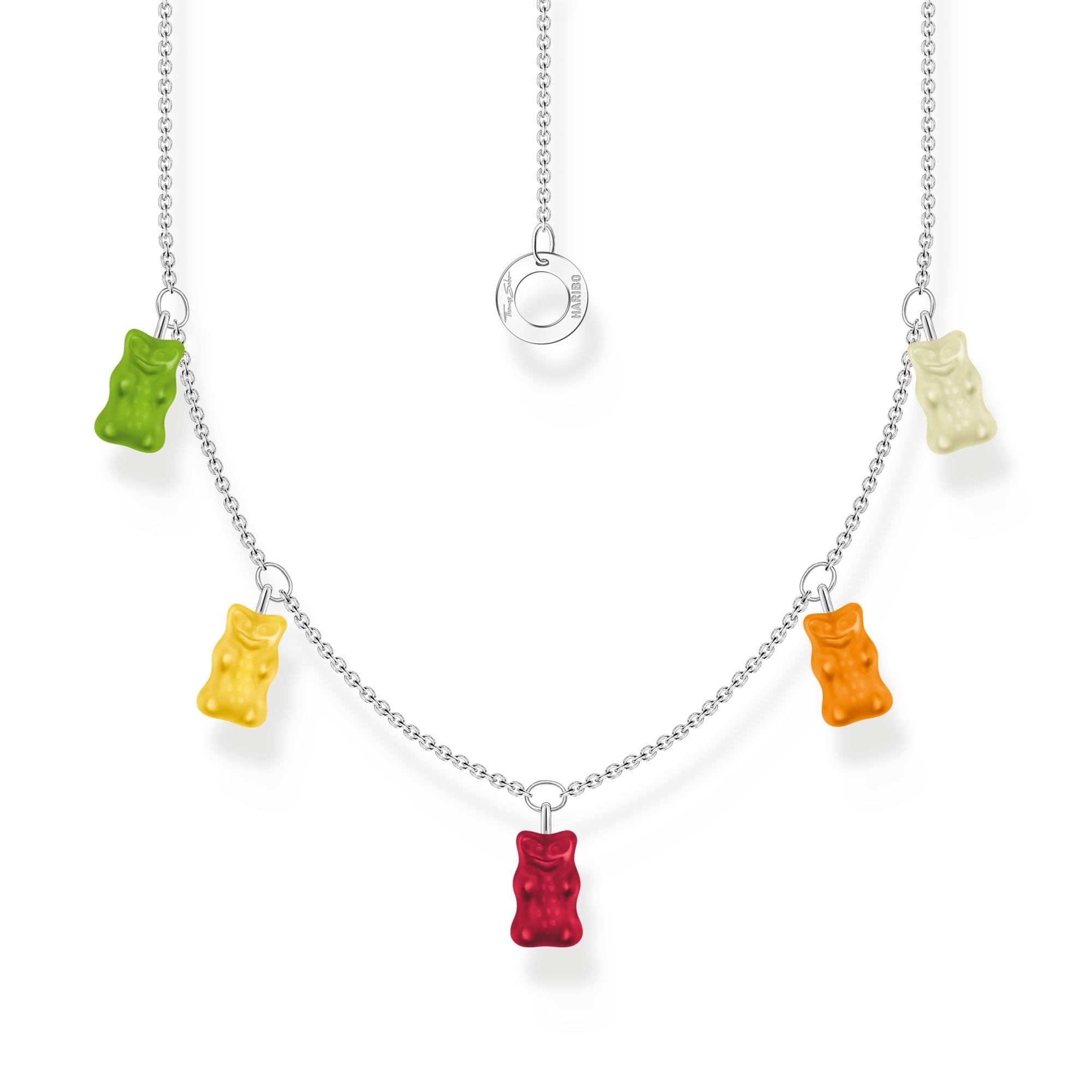 THOMAS SABO x HARIBO: Necklace with Colourful Golden Bears