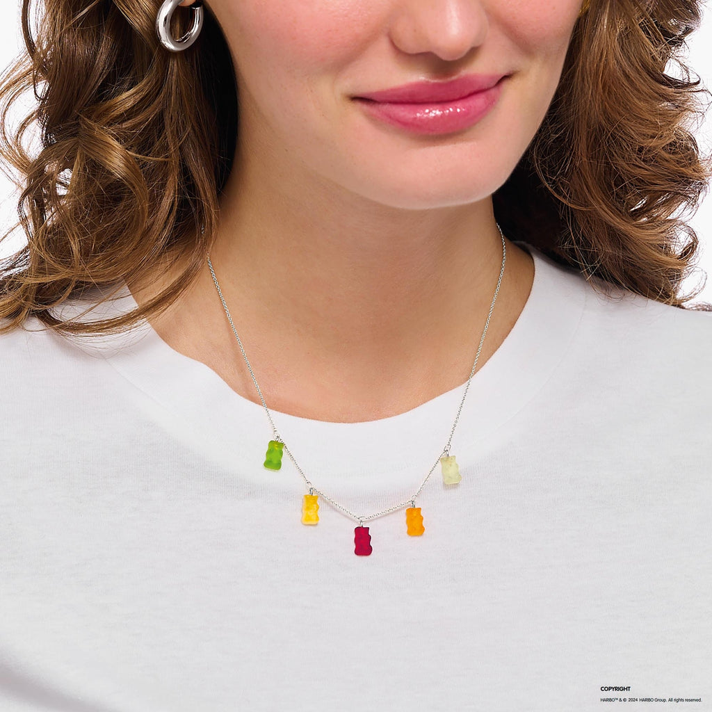 THOMAS SABO x HARIBO: Necklace with Colourful Golden Bears