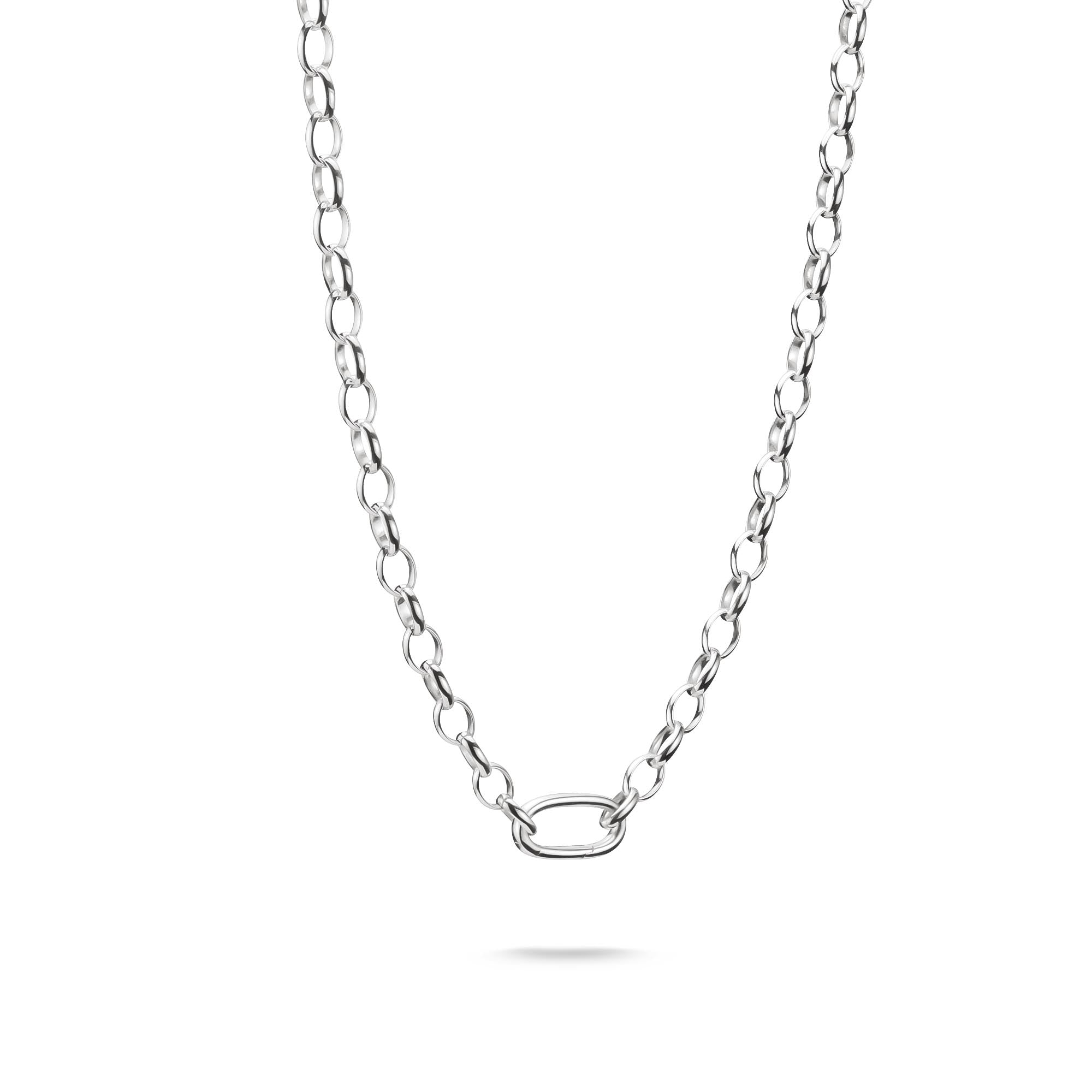 Charm Connect Necklace with Link Silver