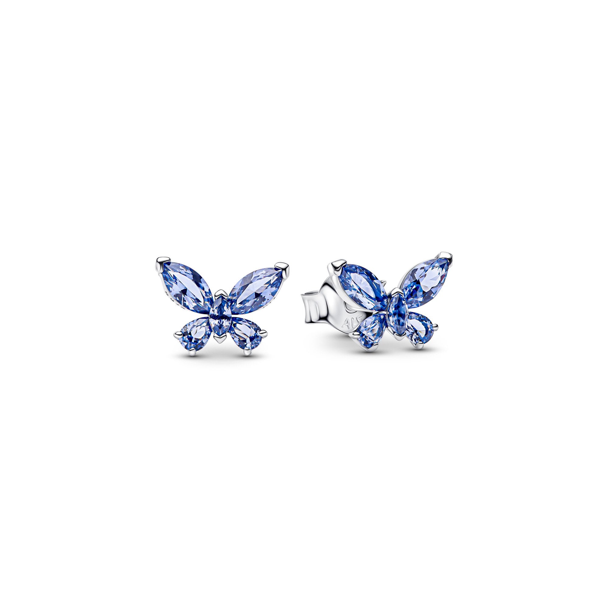 Blue Butterfly Stud Earrings