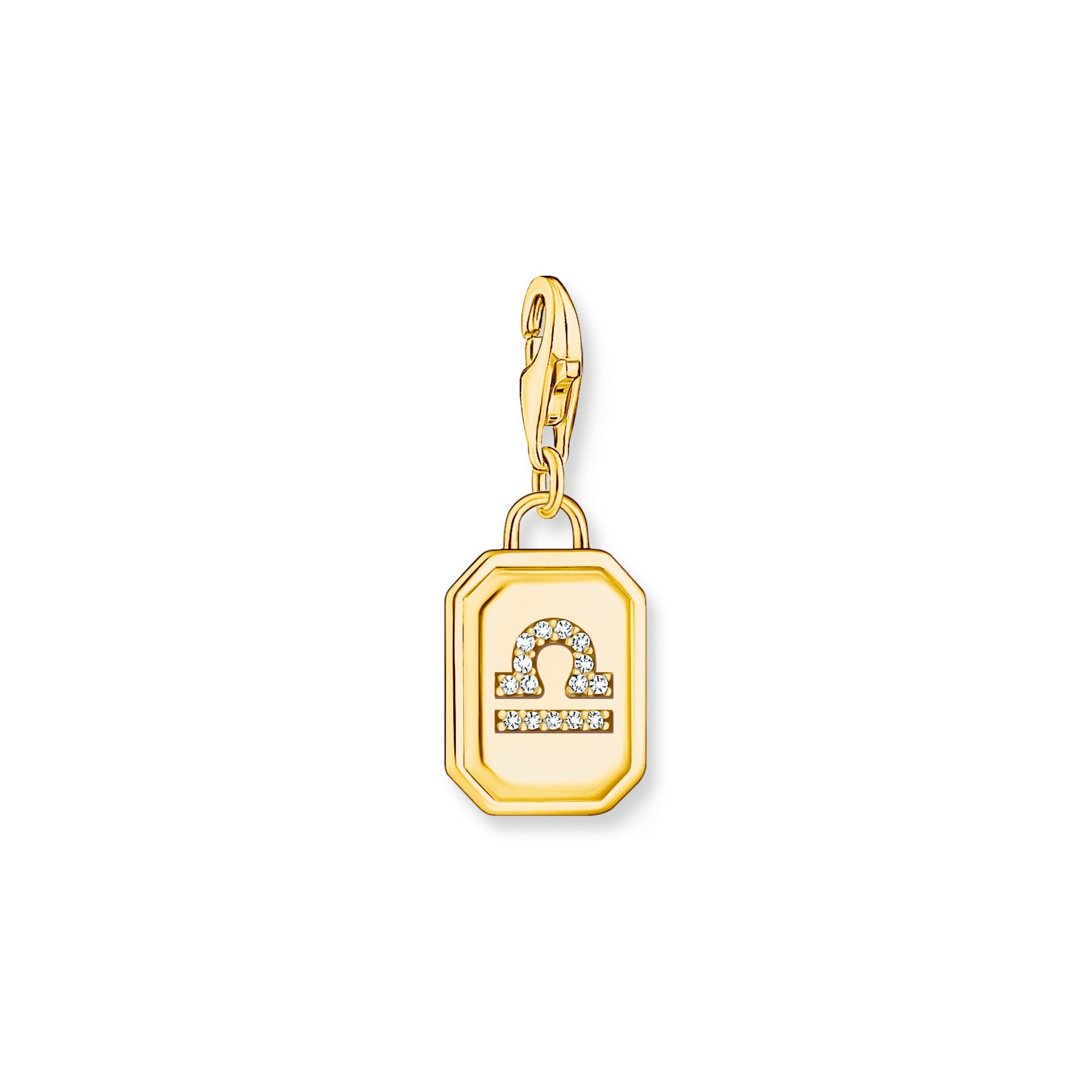 Gold-Plated Charm Original Libra Zodiac Pendant