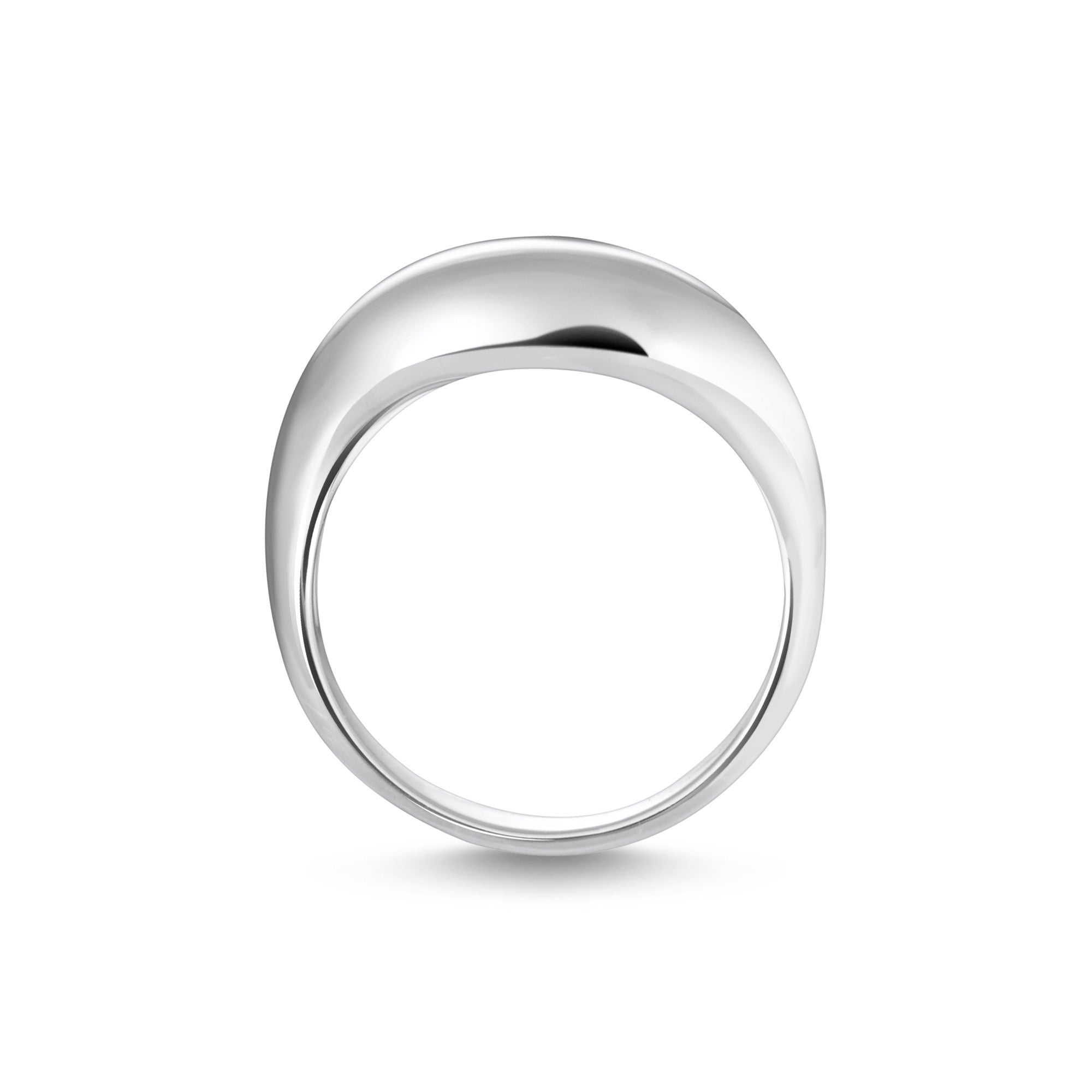 Silver Organic Wave Ring