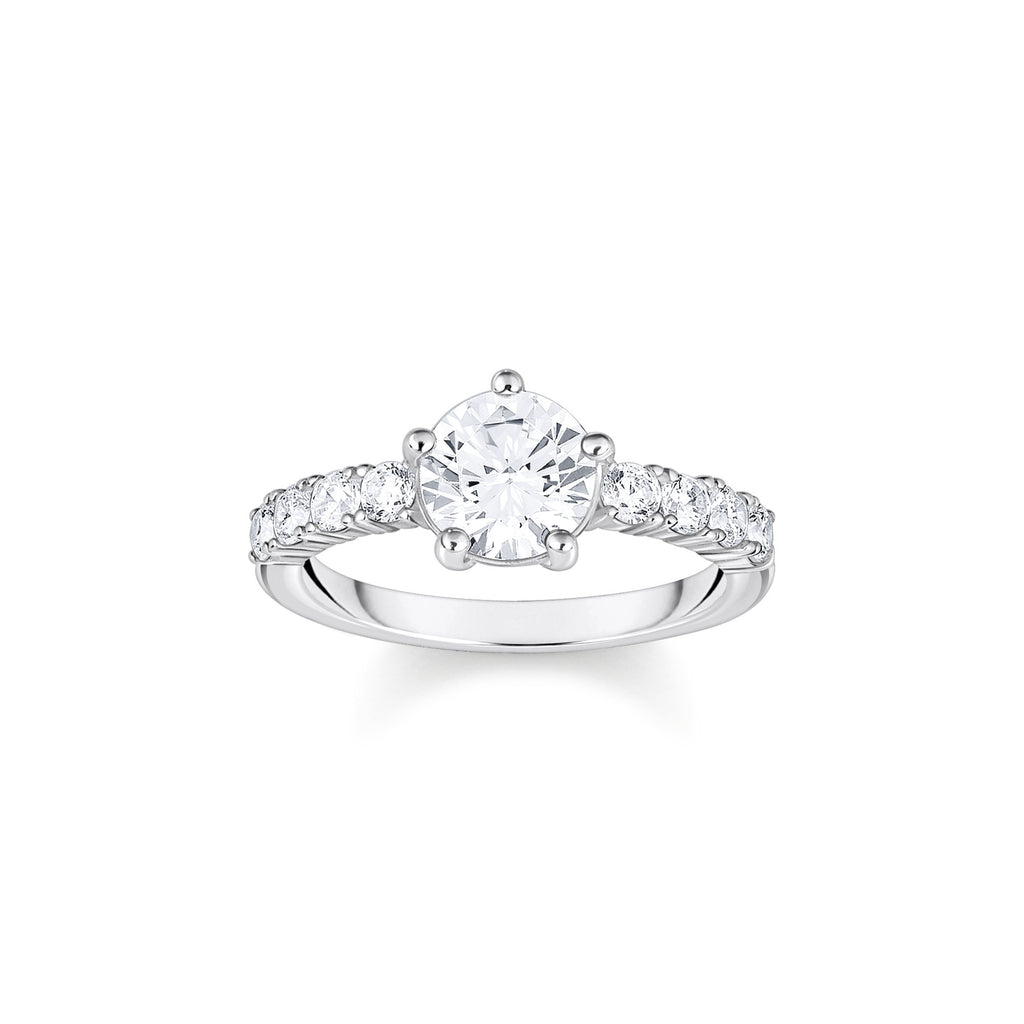 Solitaire Zirconia Ring