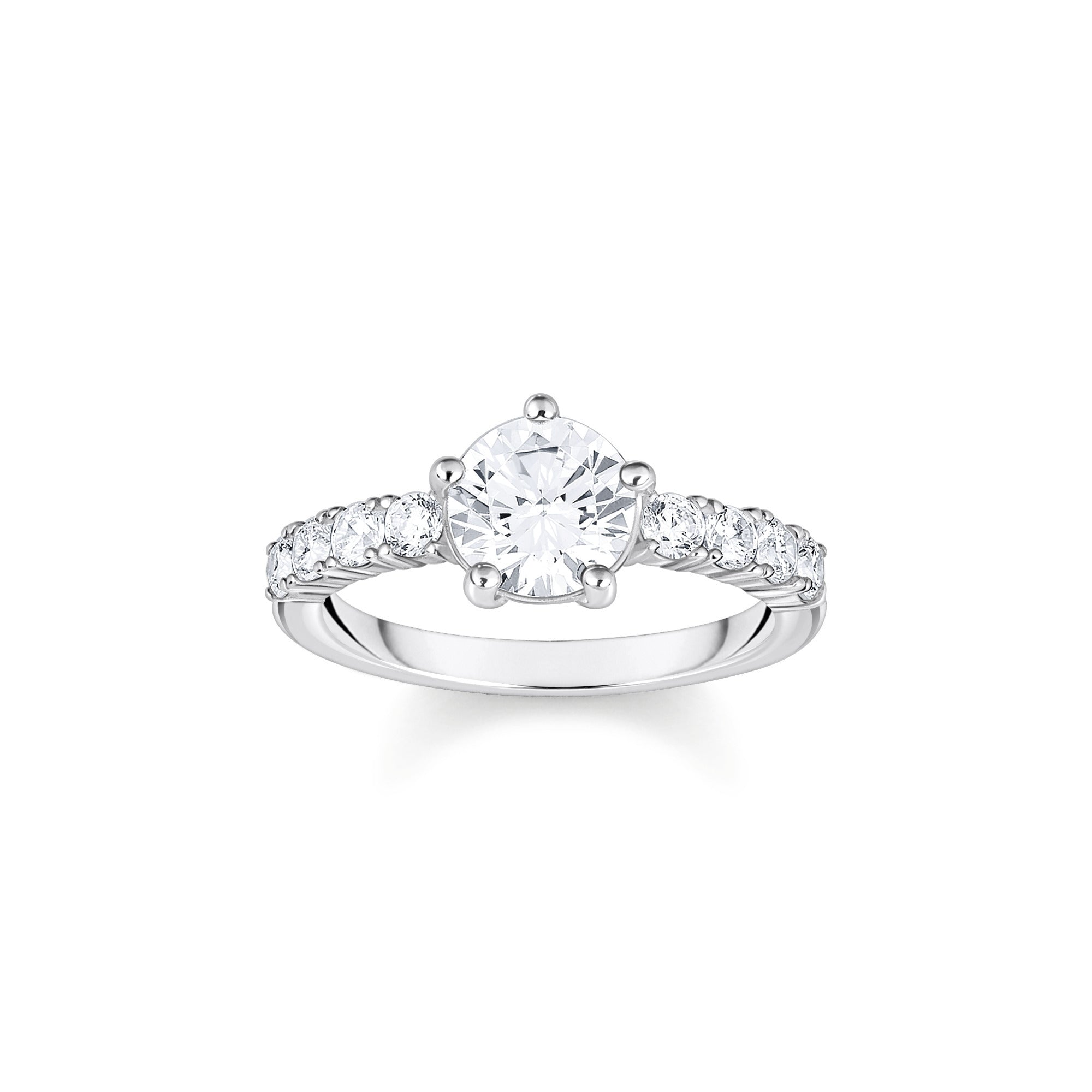 Solitaire Zirconia Ring