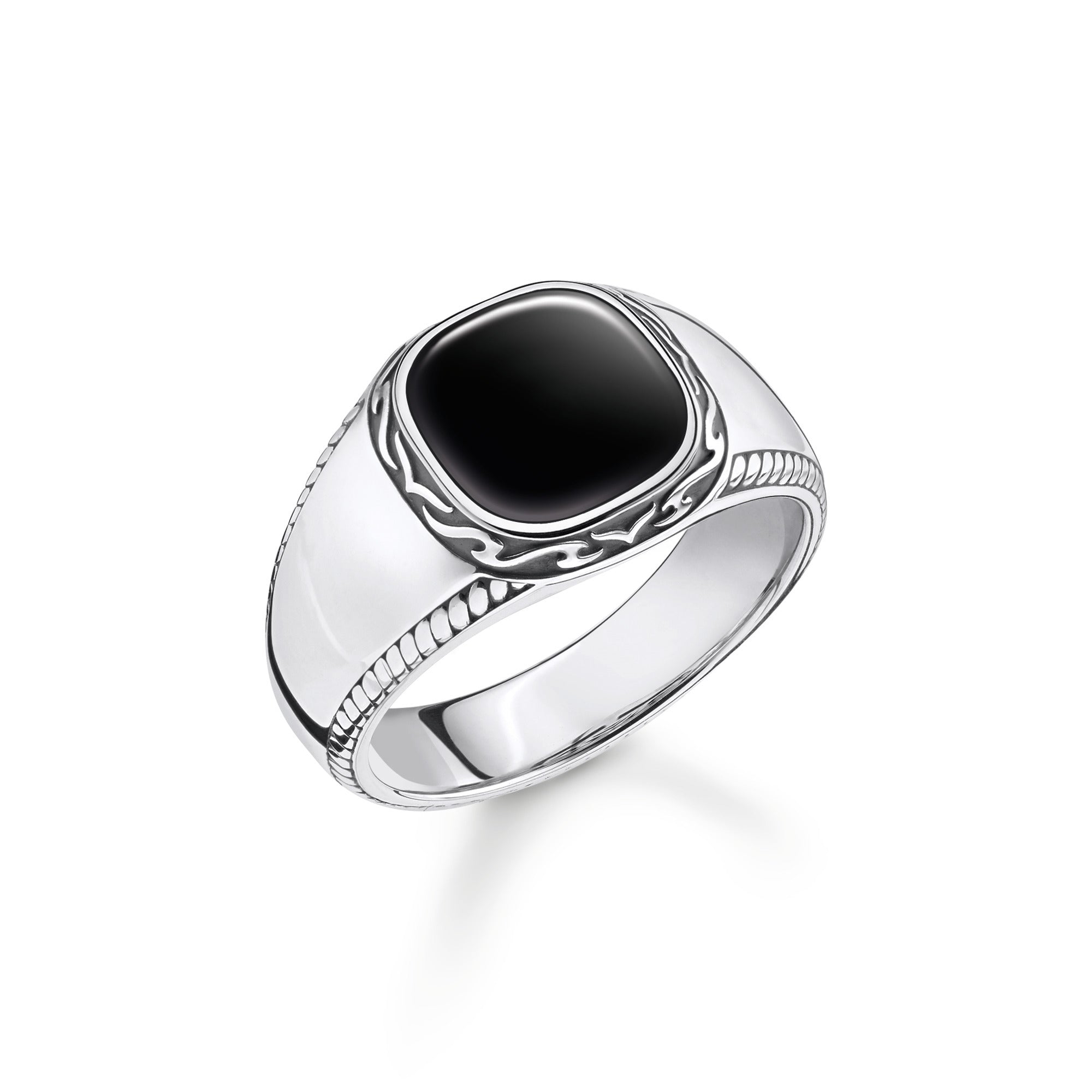 Signet Black Ring