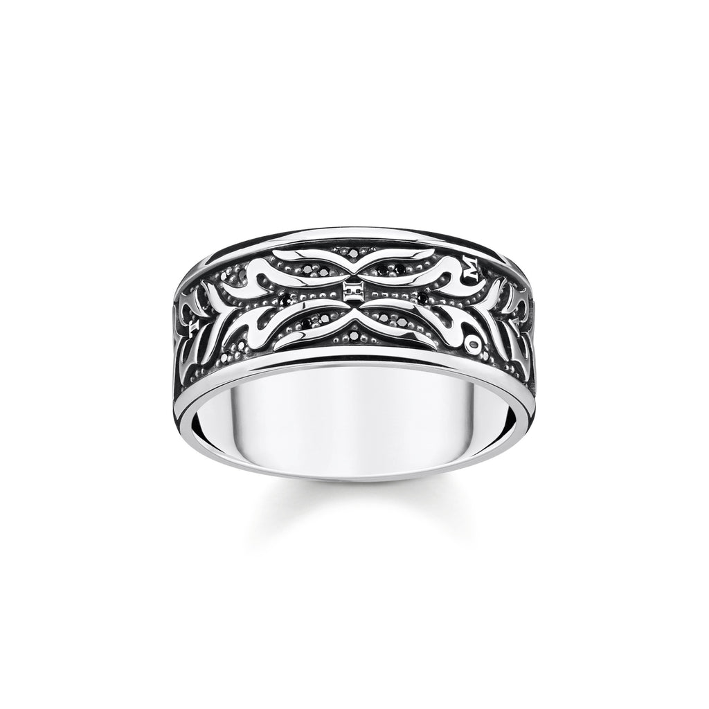 Black Tiger pattern Ring