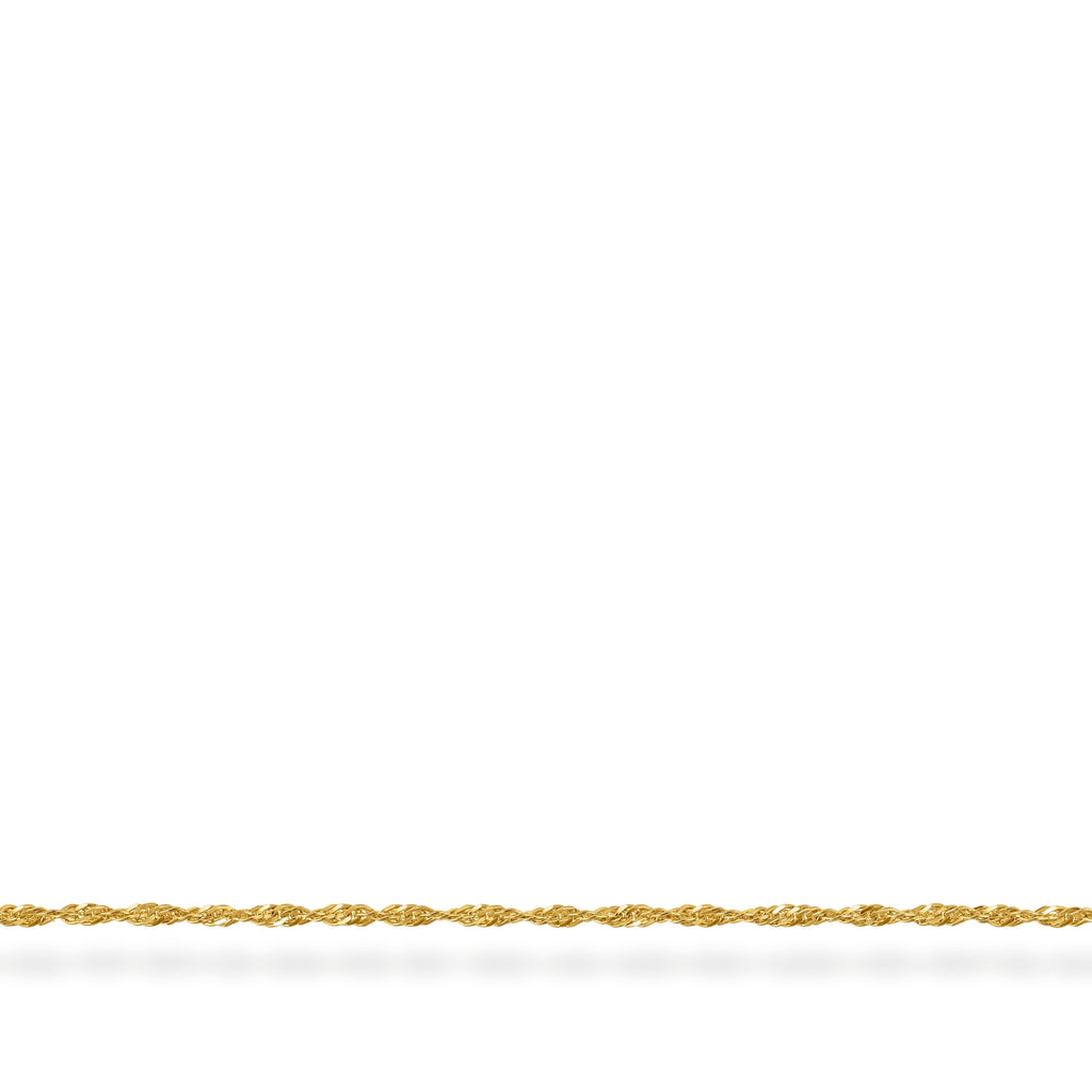 Gold-Plated Singapore Chain Necklace