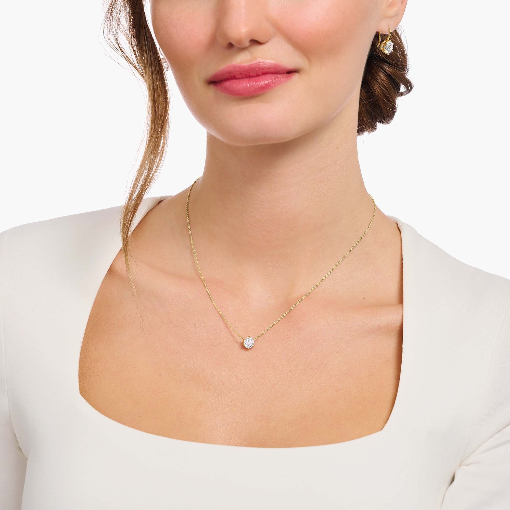 Round Stone Necklace