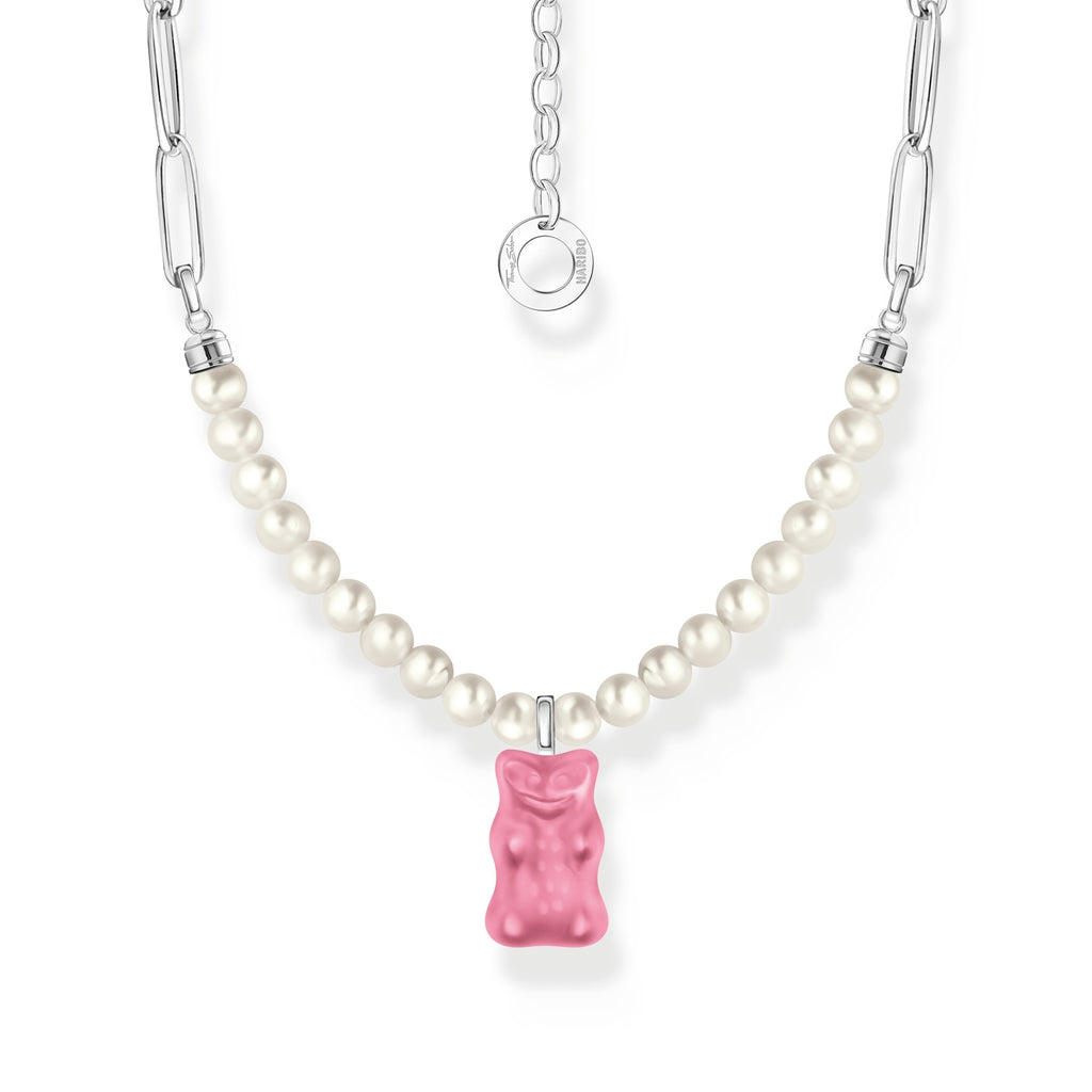 THOMAS SABO x HARIBO: Link Necklace with Goldbear Pink