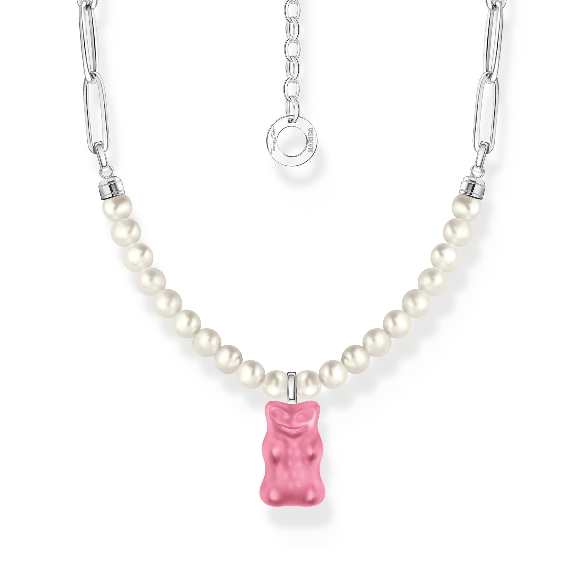 THOMAS SABO x HARIBO: Link Necklace with Goldbear Pink