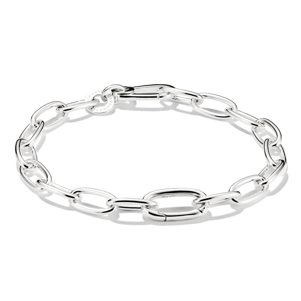 Charm Connect Bracelet with Link Silver