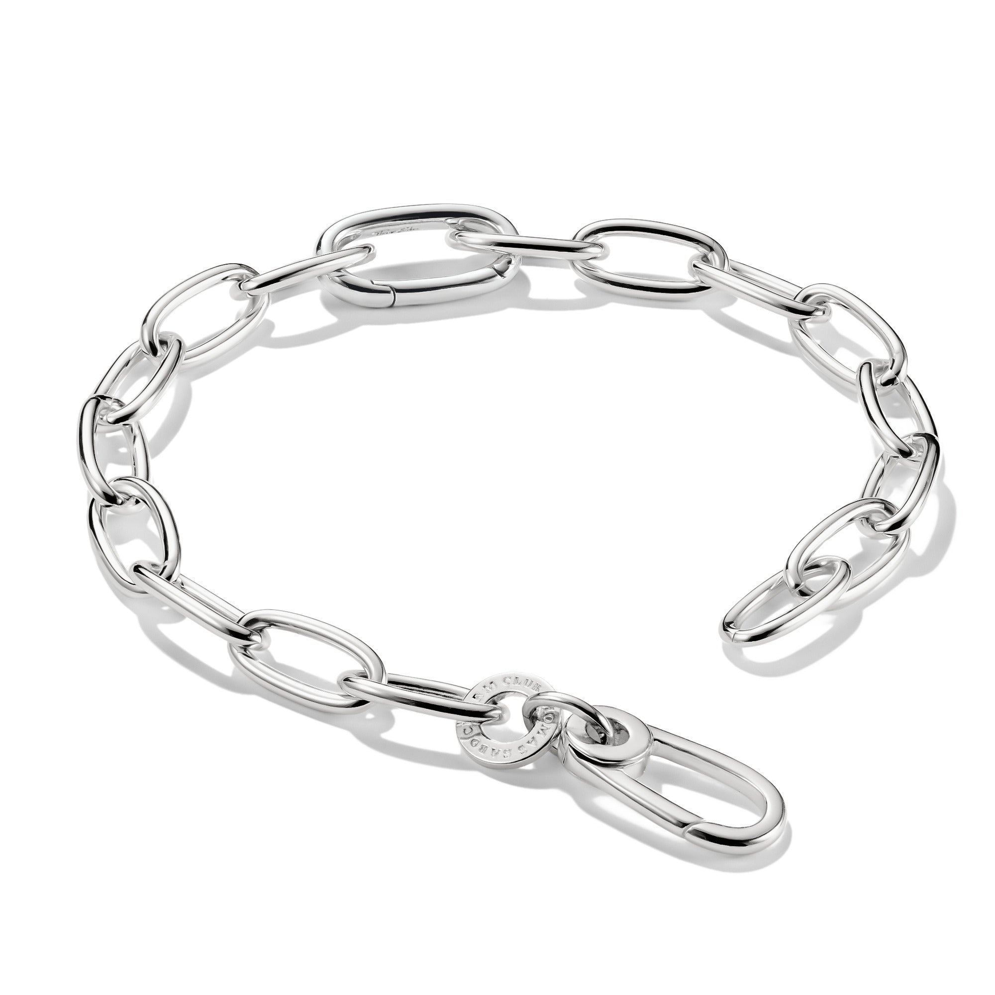 Charm Connect Bracelet with Link Silver