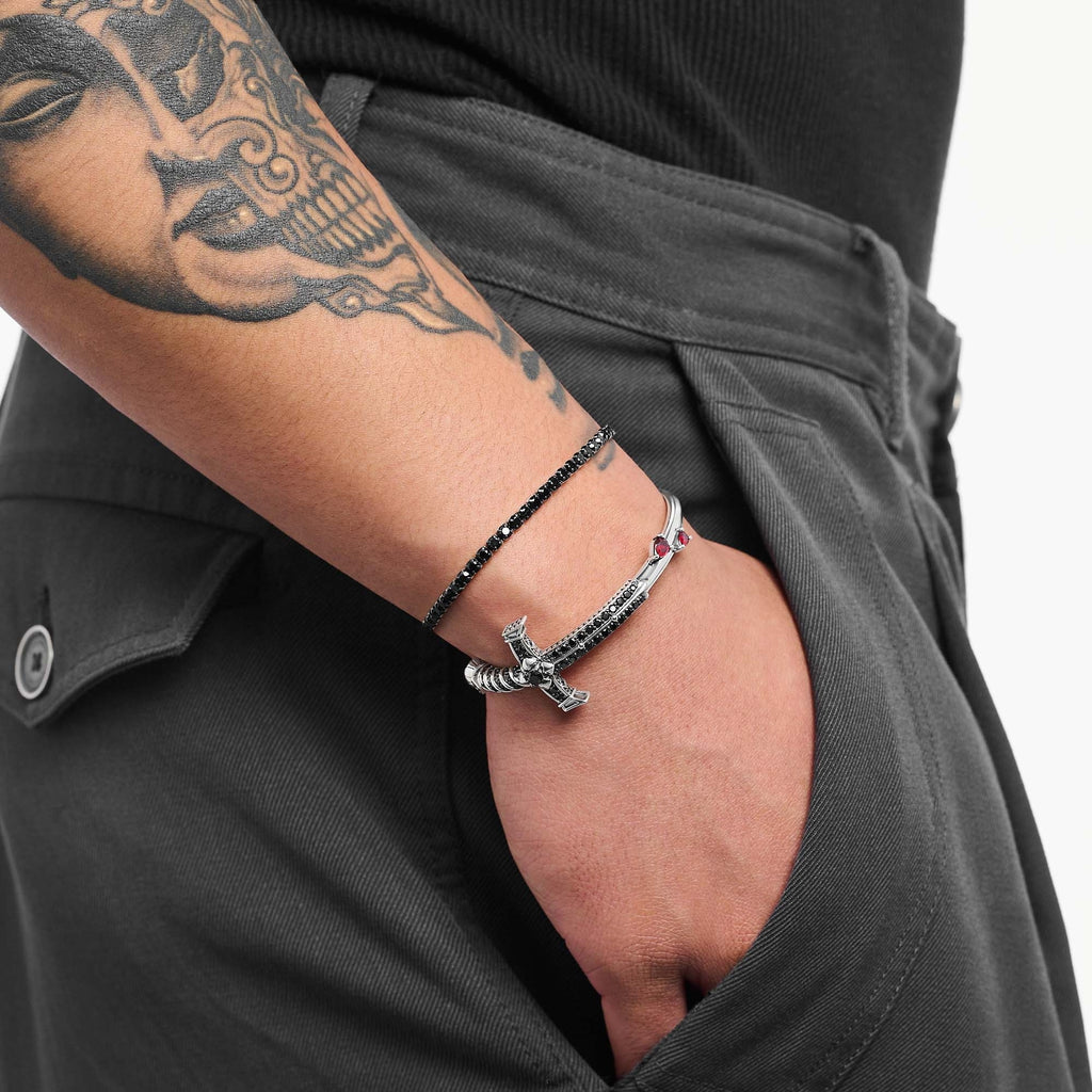 Black Tennis Bracelet