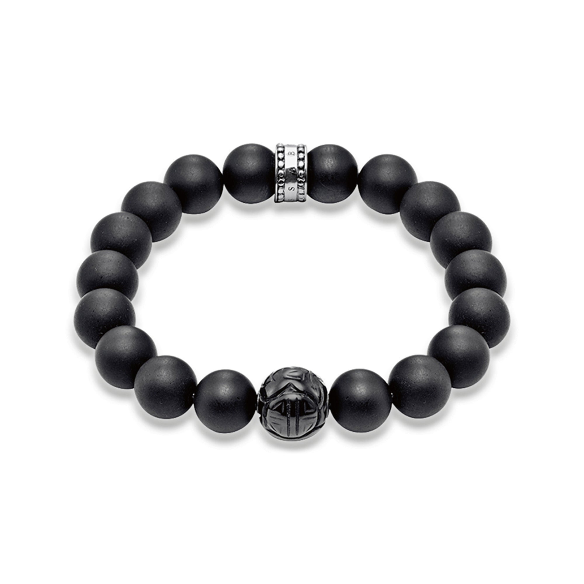 Obsidian Bead Bracelet