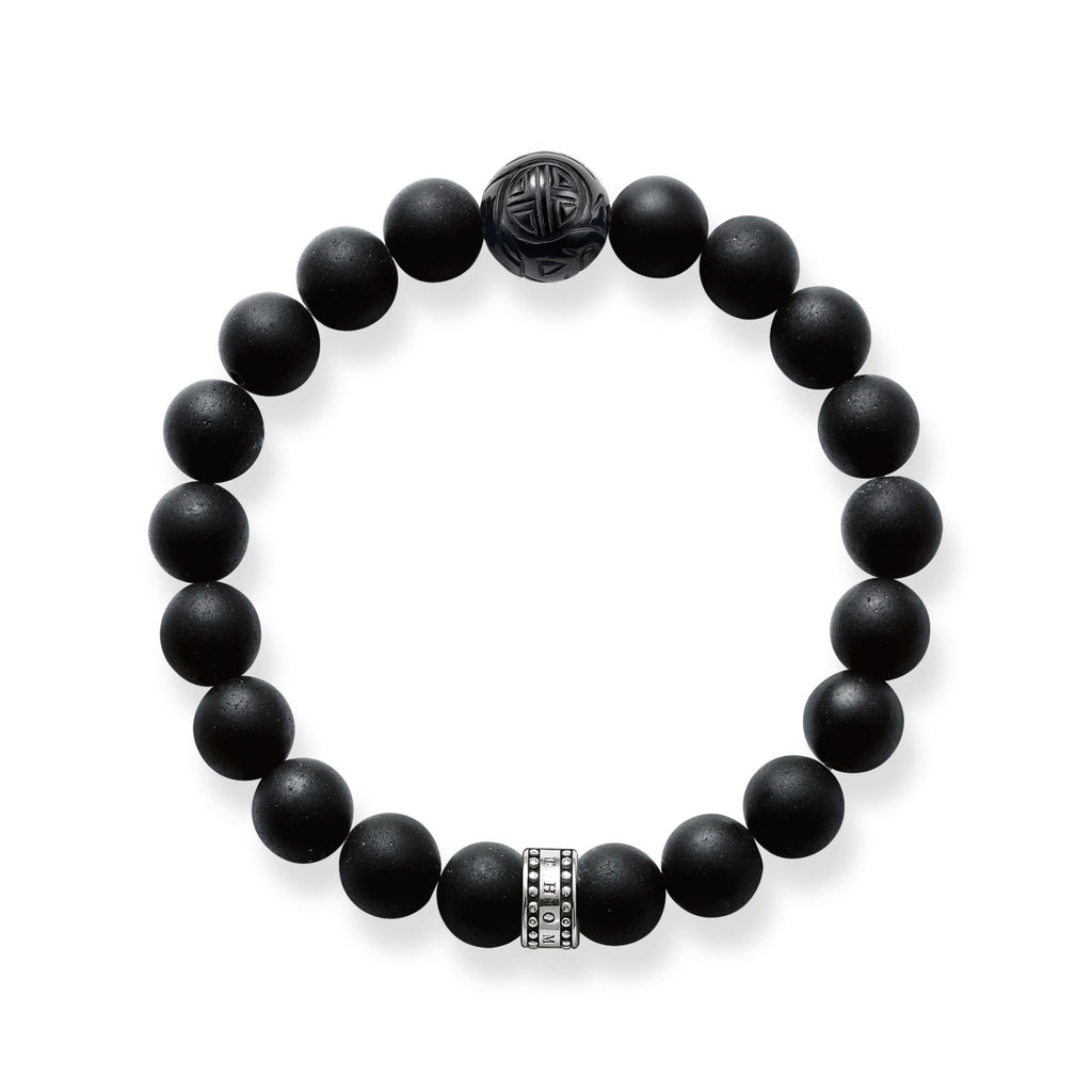 Obsidian Bead Bracelet