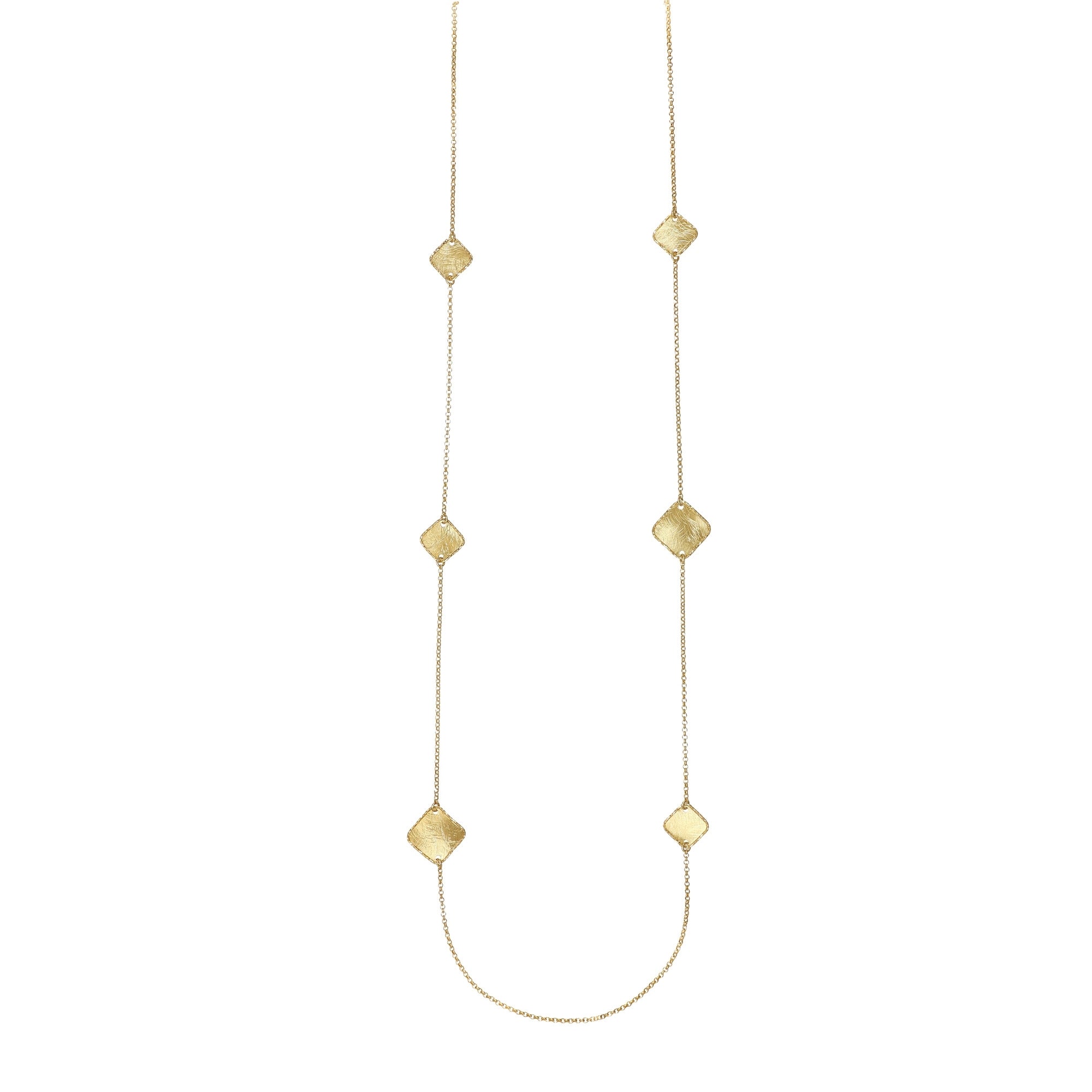 Collana Lunga Rombi Long Necklace