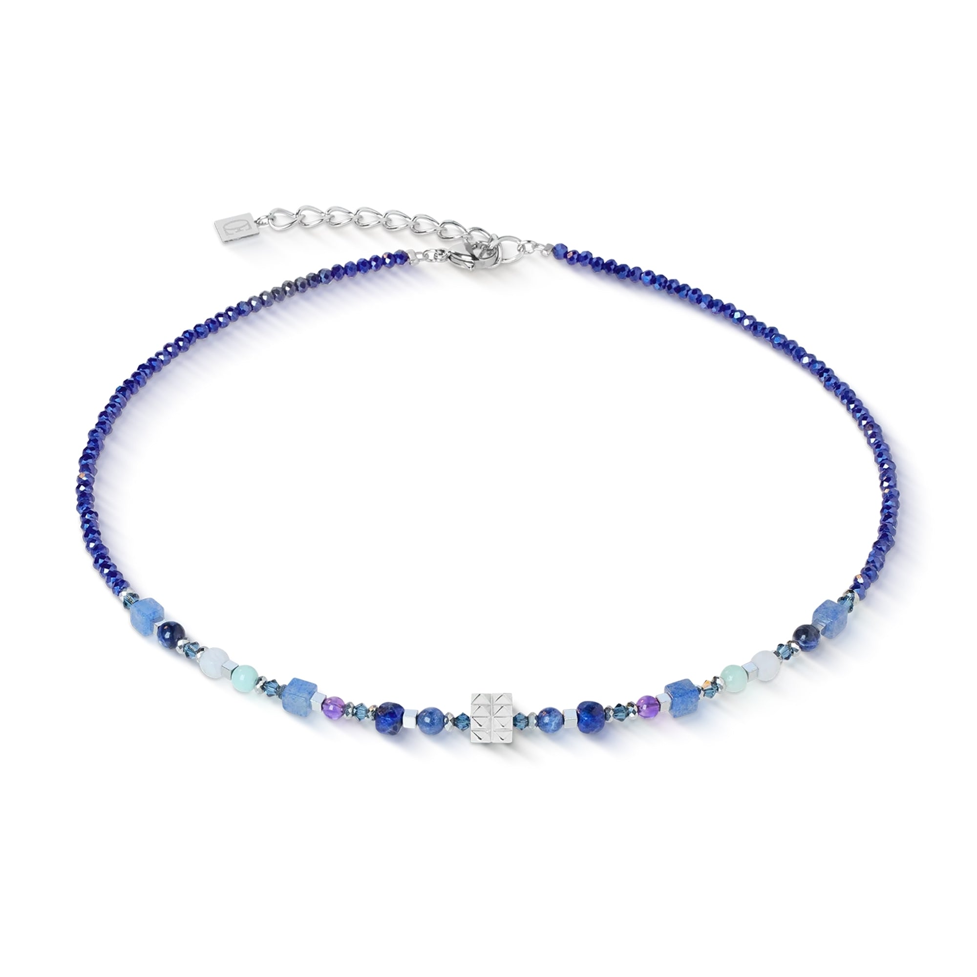 Blue Swarovski® Crystals Necklace