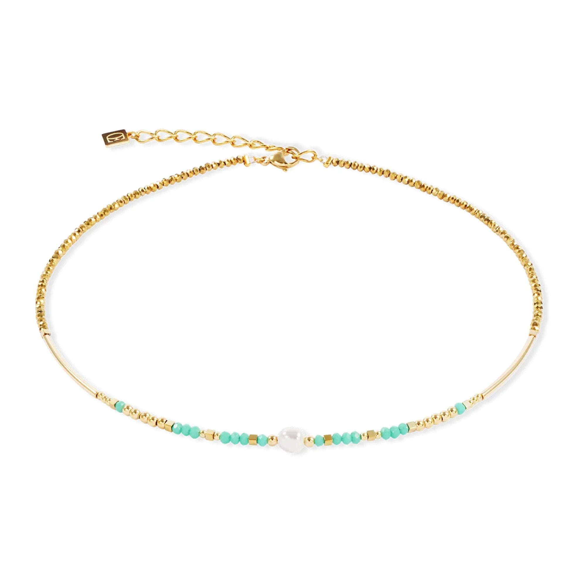 Lagoon Pearl Necklace gold-mint