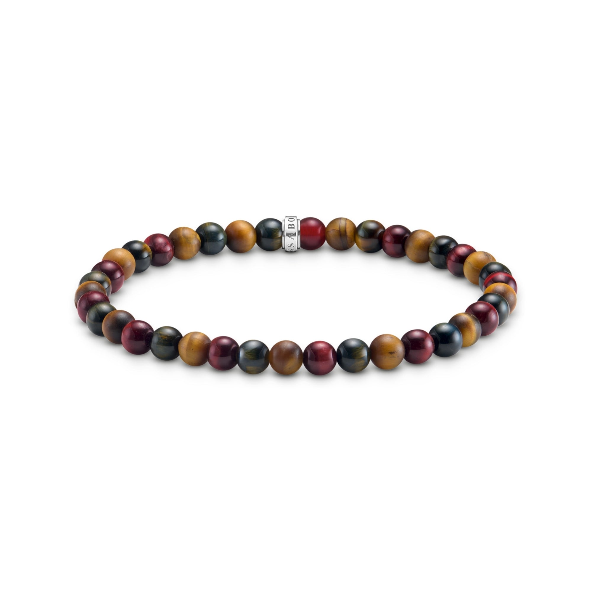 Talisman Bracelet with Tiger Eye Beads