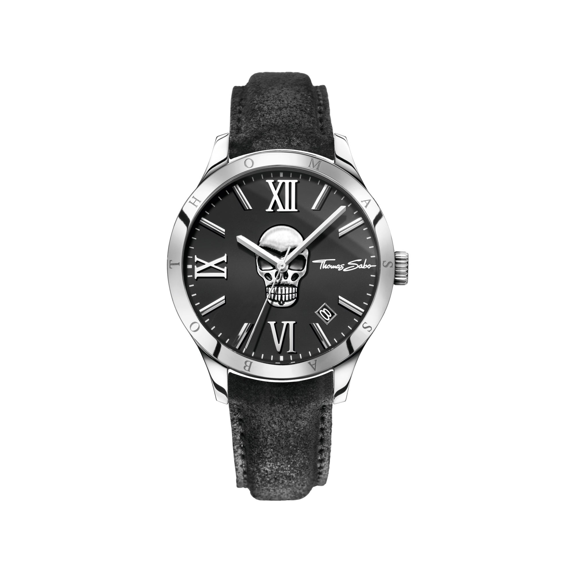 Mens Watch Rebel Icon Skull Silver-Coloured
