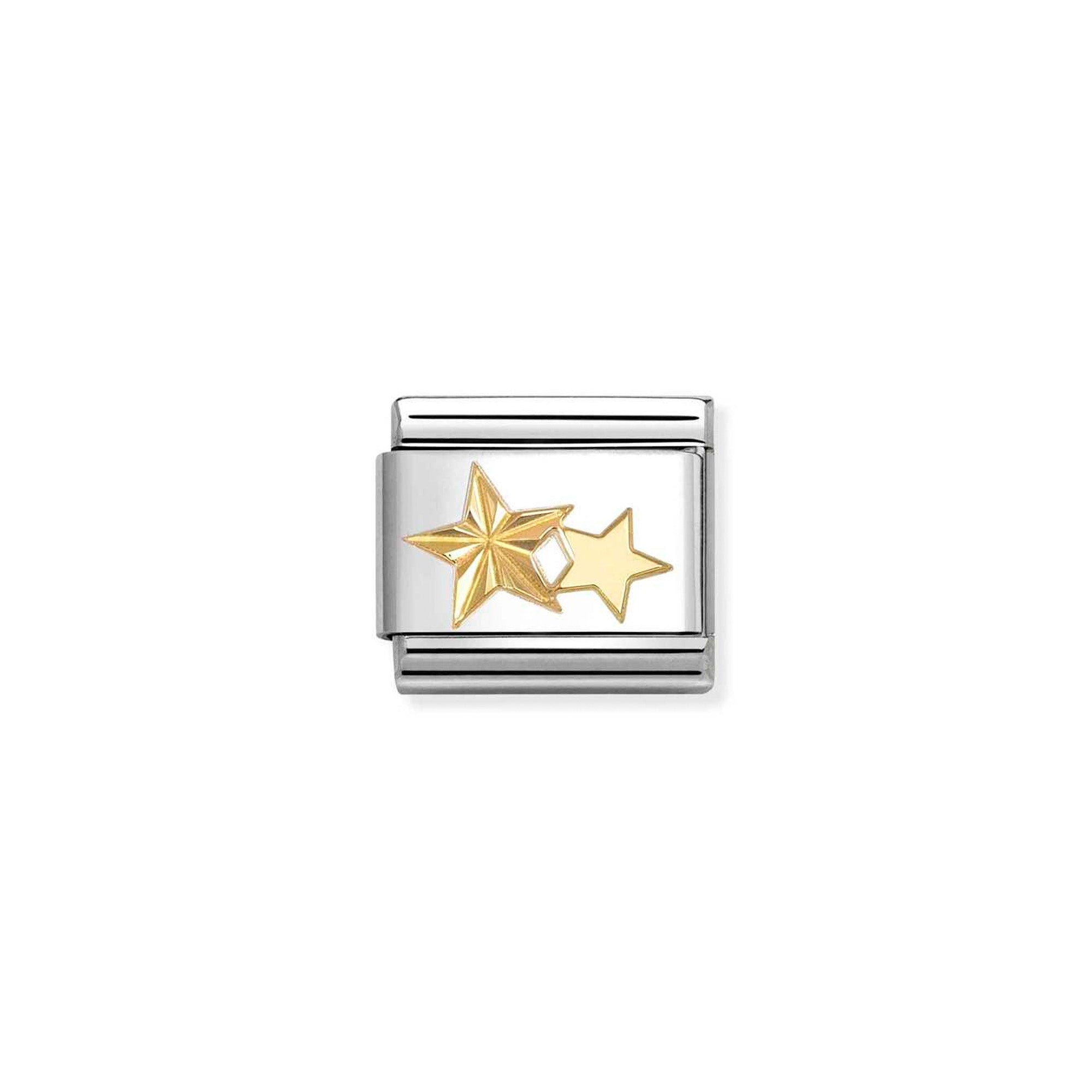 Composable Classic SYMBOLS steel and 18k gold Diamond stars
