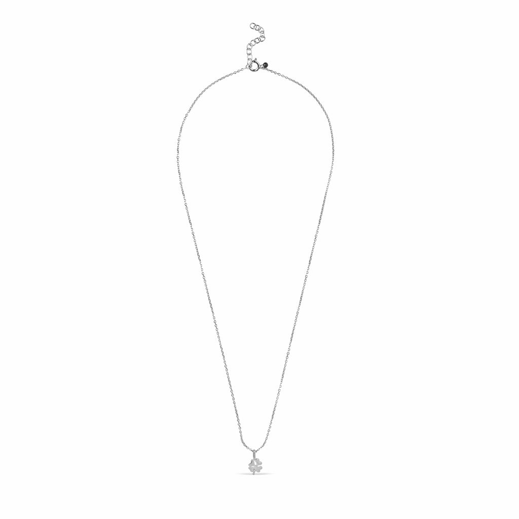 Necklace, Four-Leaf Clover, Silver