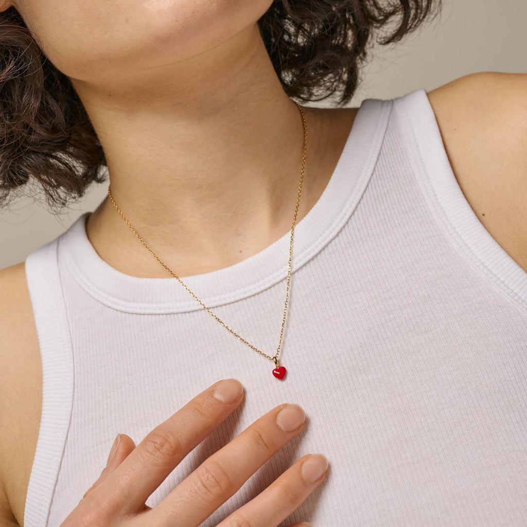 Necklace, Amore, Red
