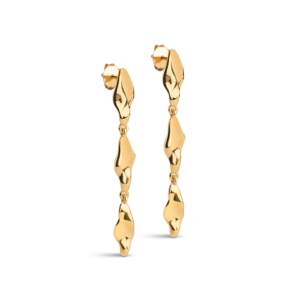 Earrings, India Medium, Gold