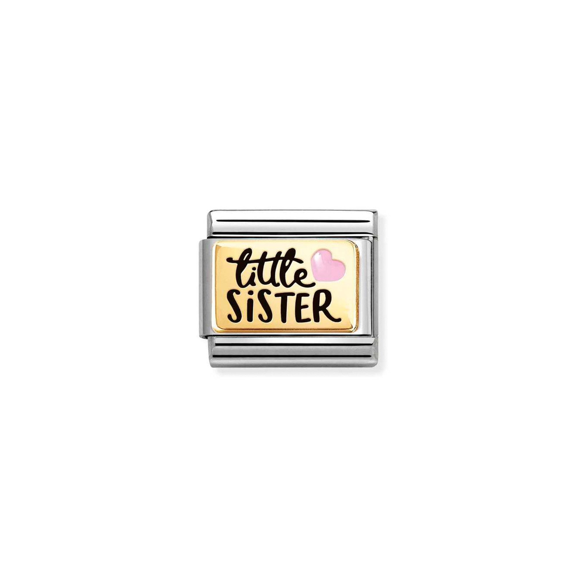 Composable Classic PLATES (IC) in steel, enamel and 18k gold Little Sister