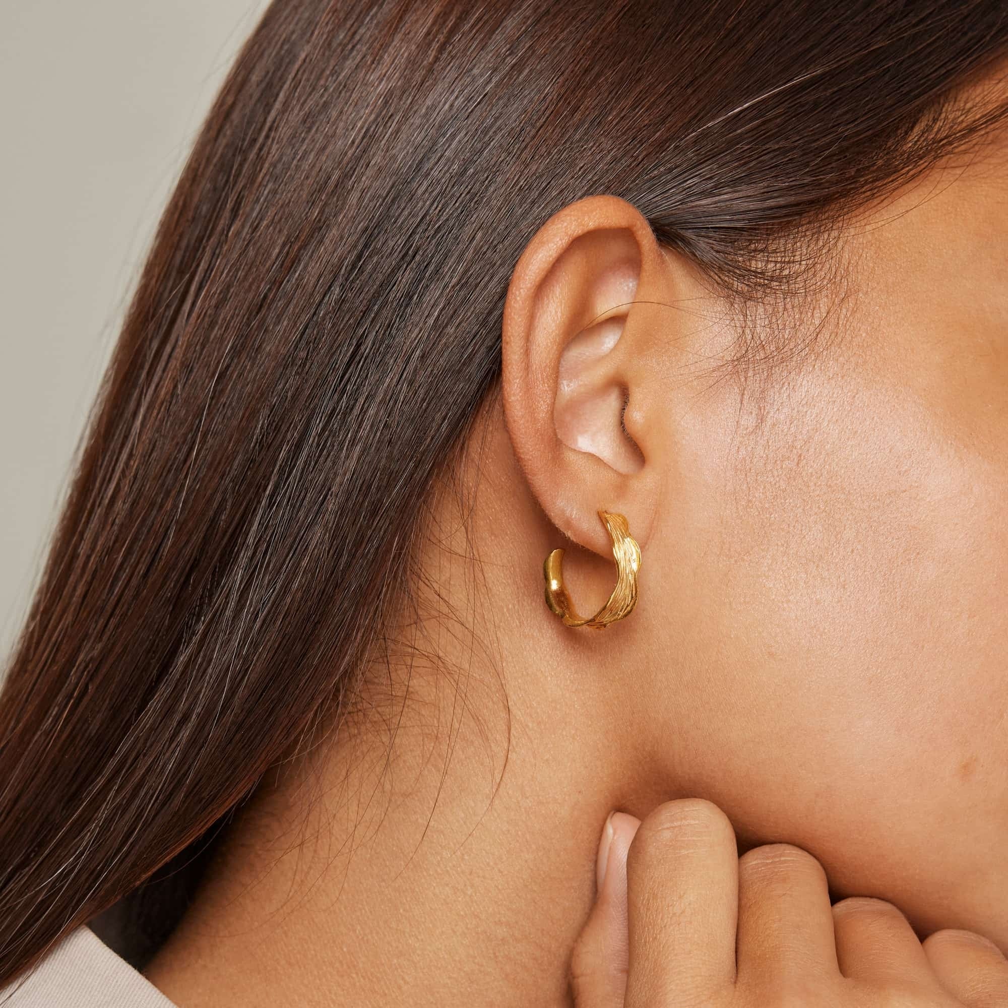 Hoops, Ane Small, Gold